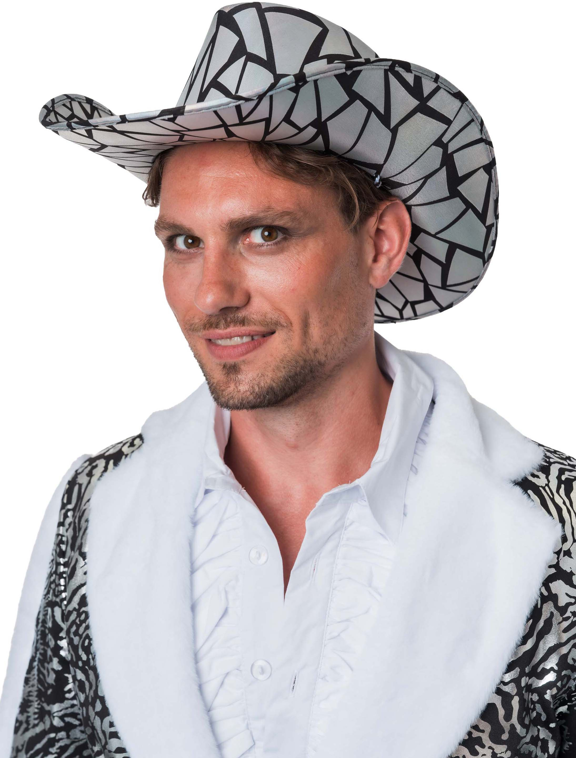 Cowboyhut Mosaik silber 59
