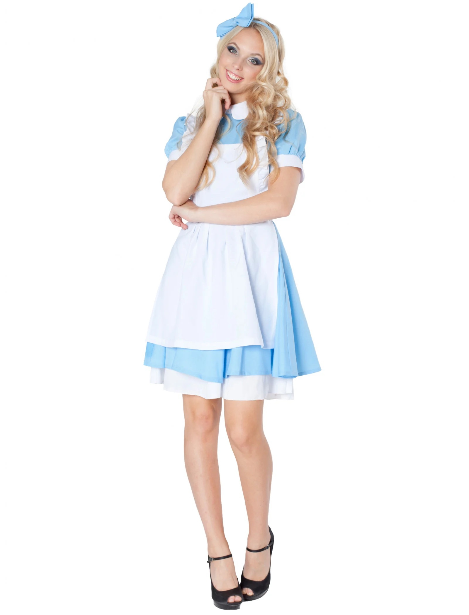 Kleid Alice Damen blau/weiß 34