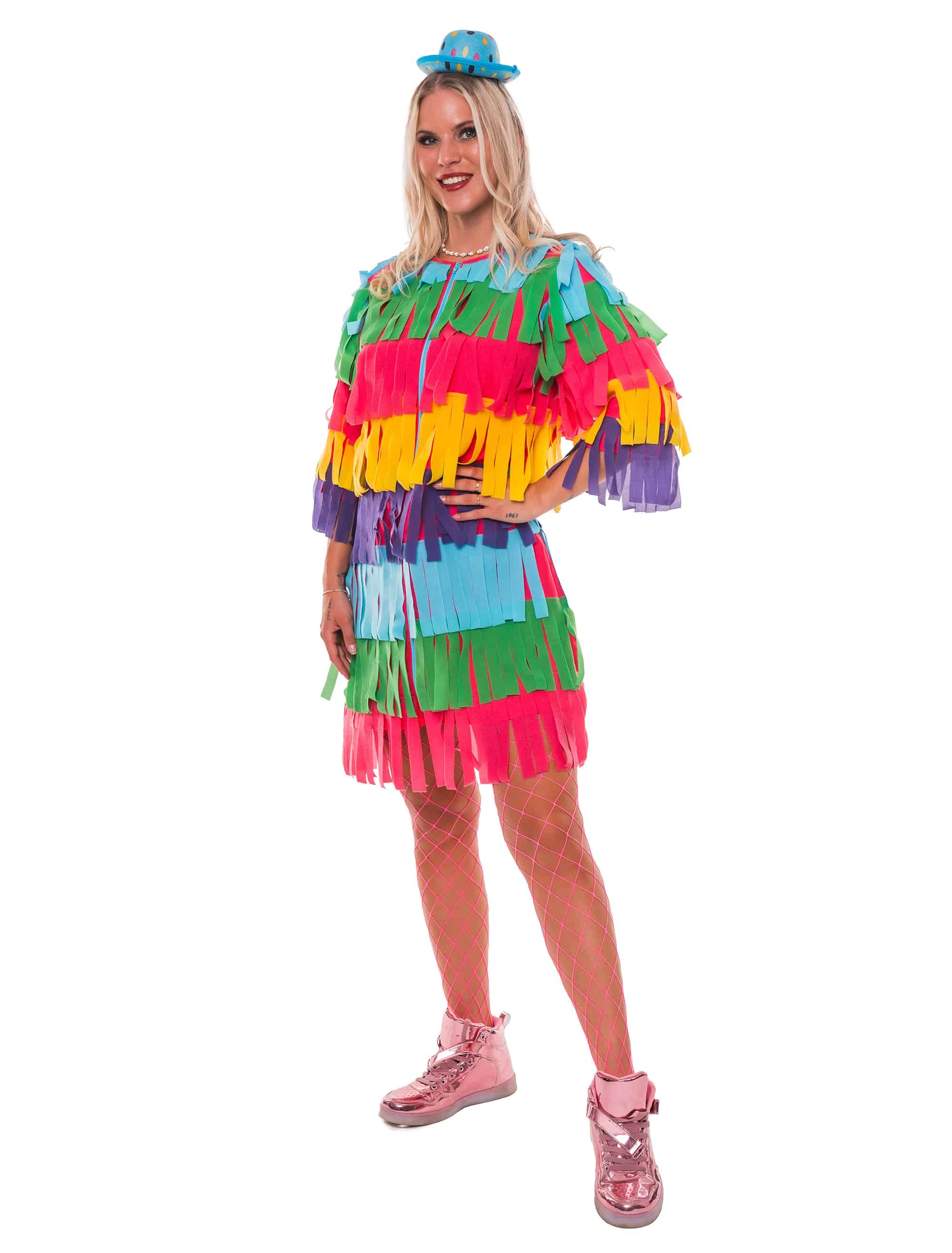 Kleid Pinata Damen bunt L/XL