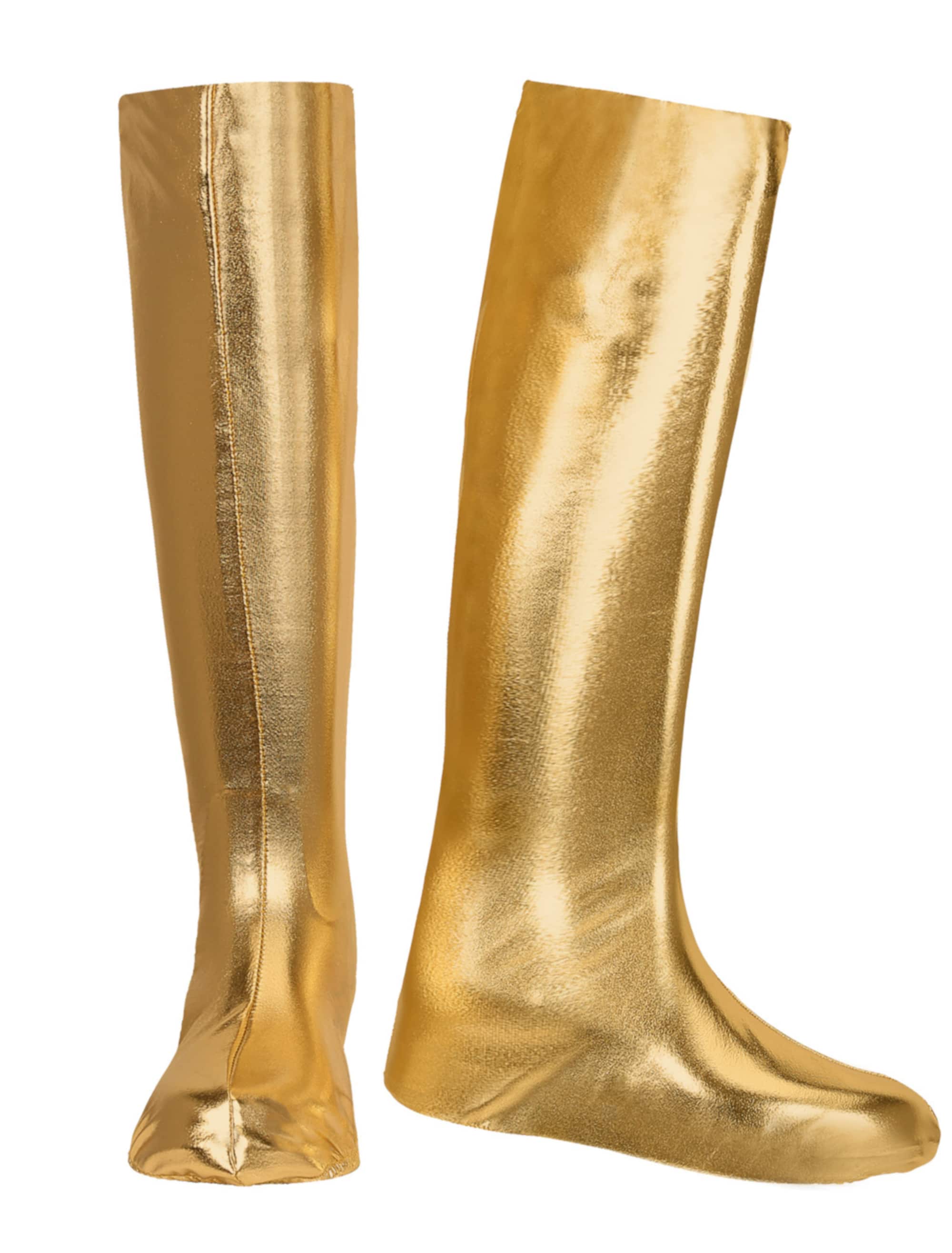 Stiefelüberzieher Damen gold