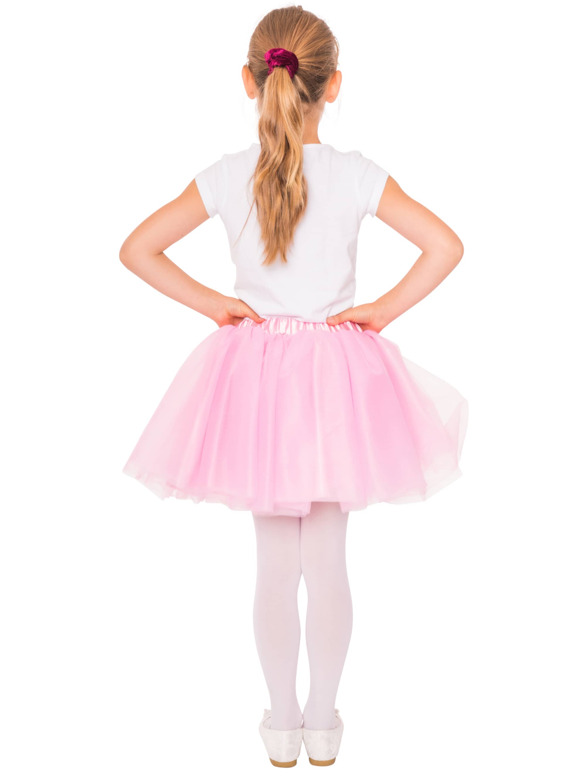 Tüllrock Mädchen rosa one size