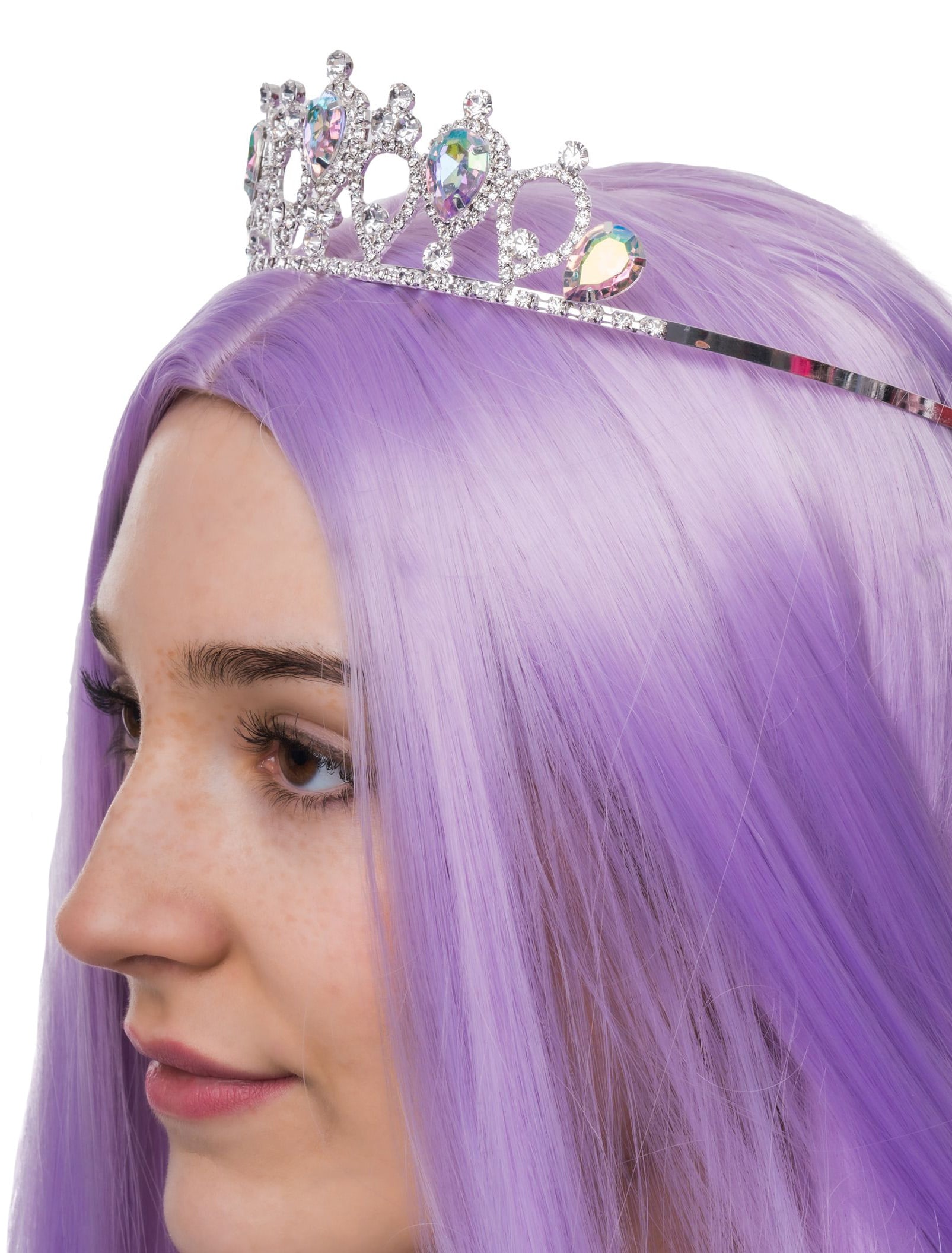 Diadem Liliana mit Kristall Damen bunt