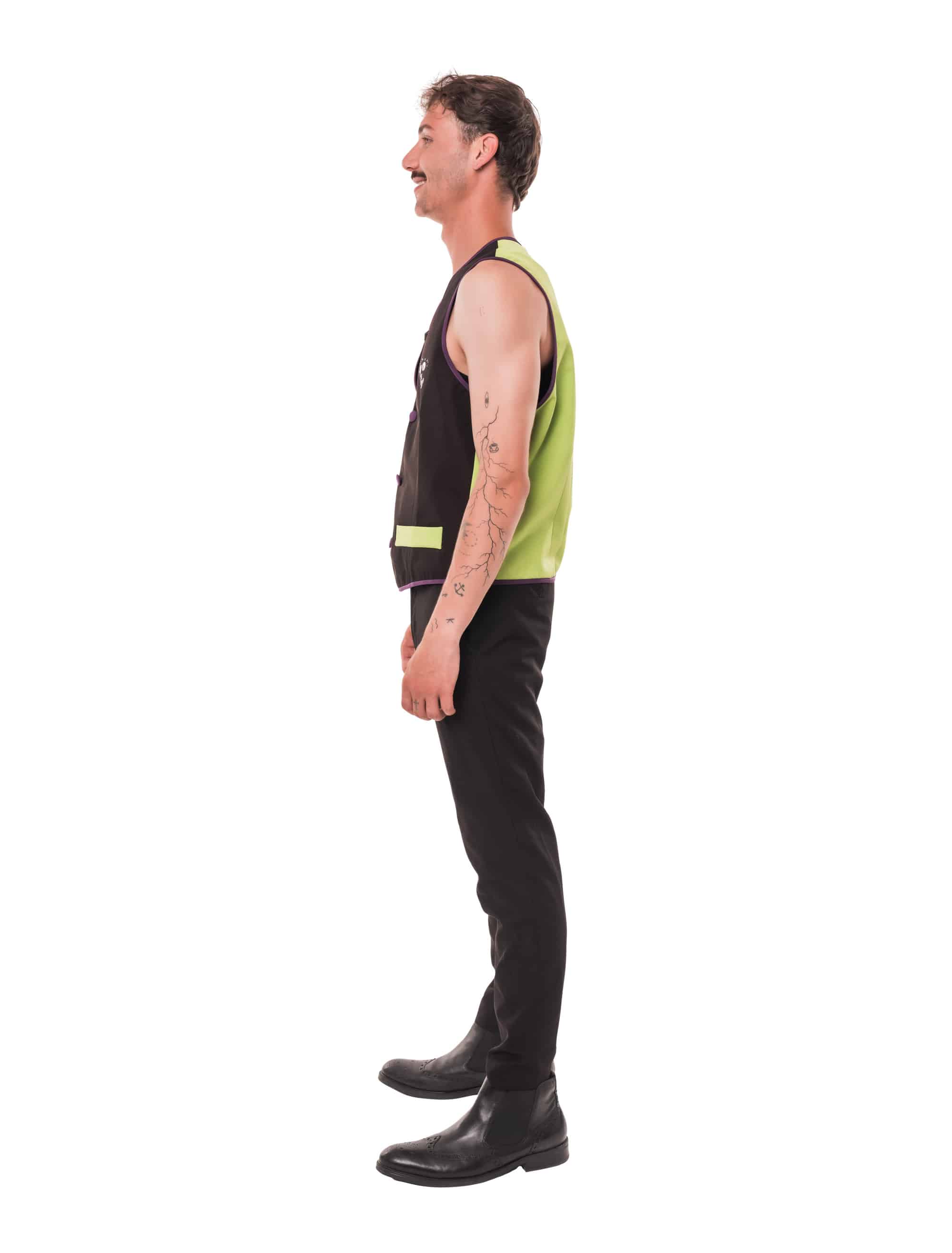 Weste Kleiner Feigling Herren schwarz/grün L/XL