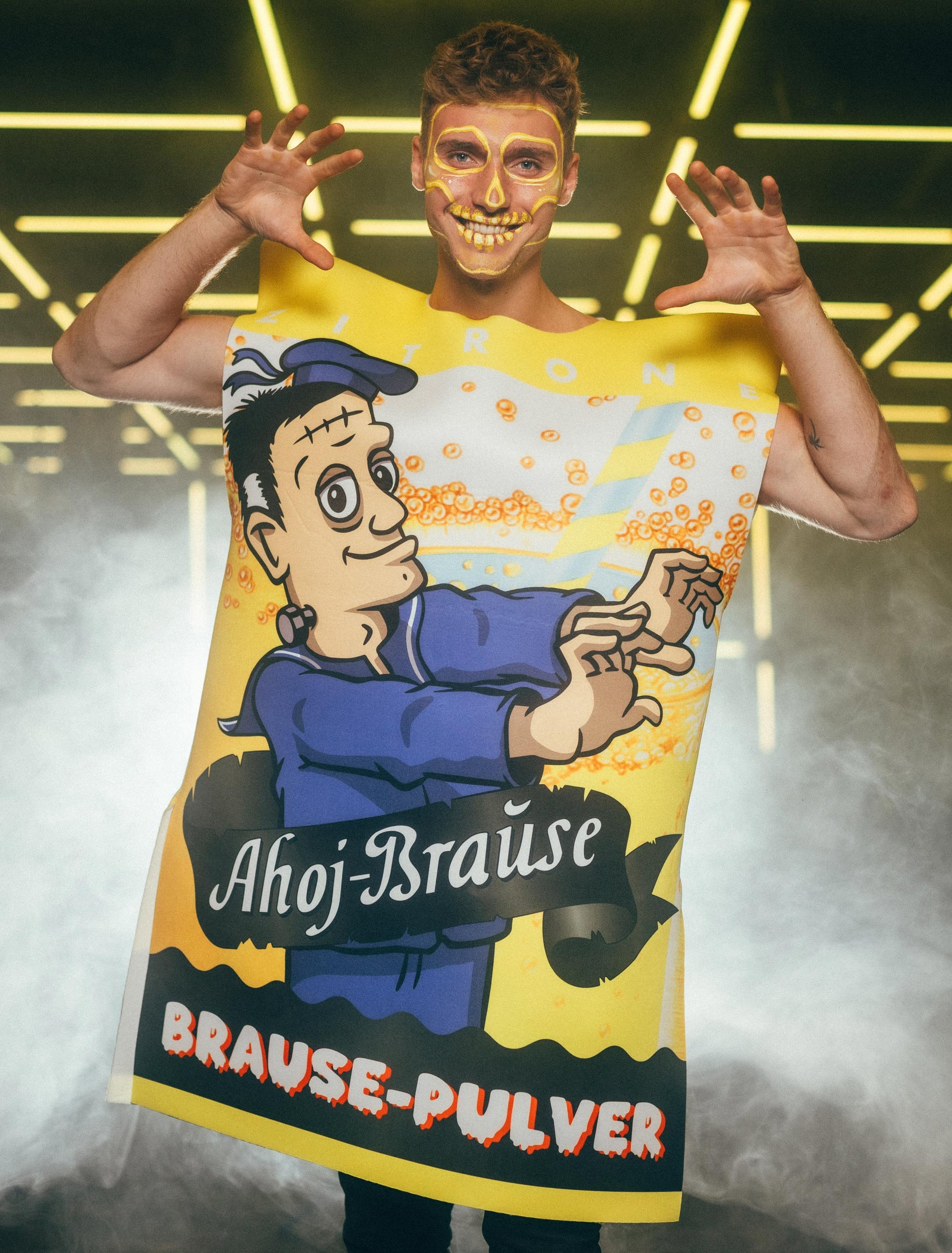Kostüm Ahoj-Brause Halloween gelb one size