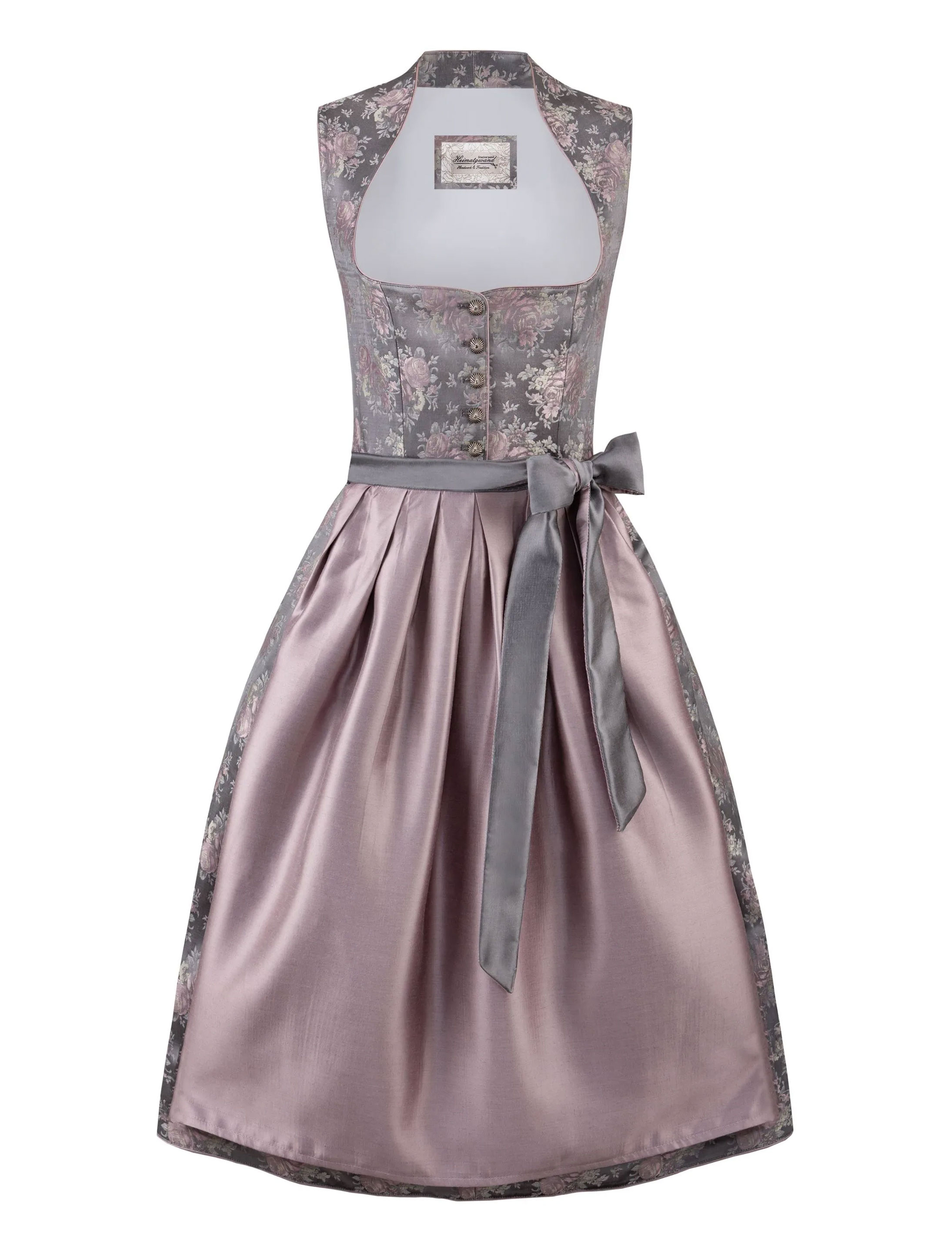 Dirndl Willow Blumenmuster Damen rosa 38