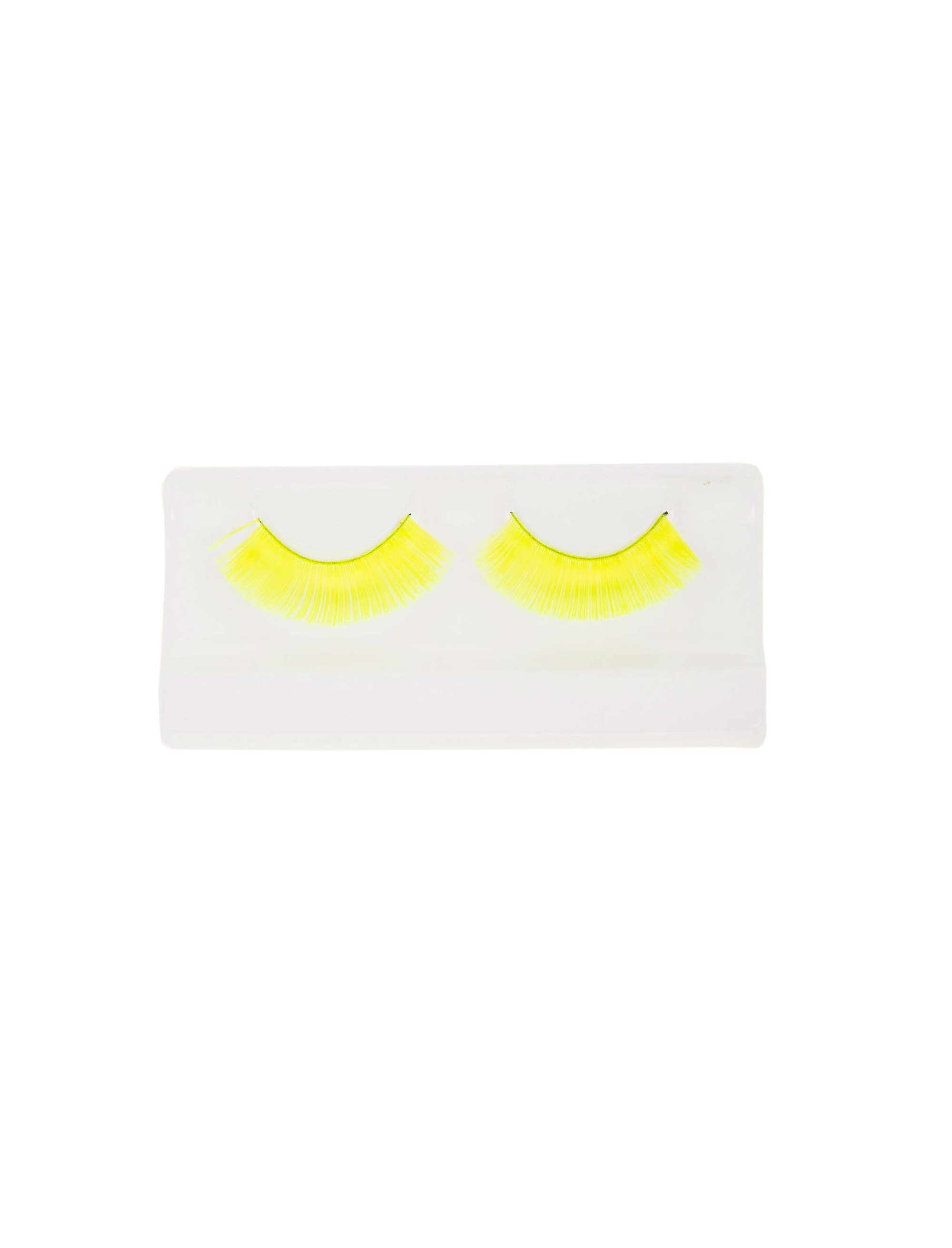 Wimpern neongelb