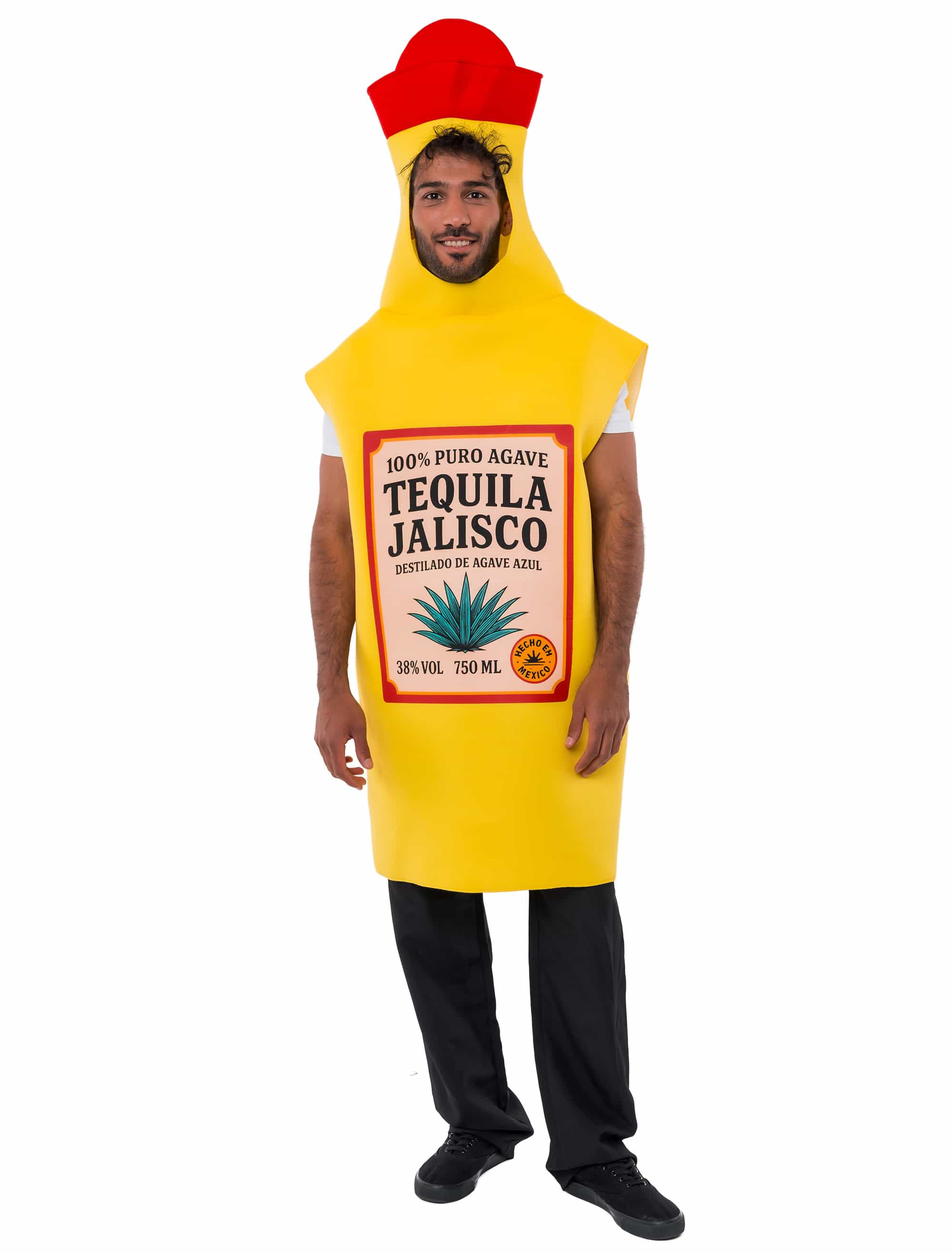Kostüm Flasche Tequila gelb