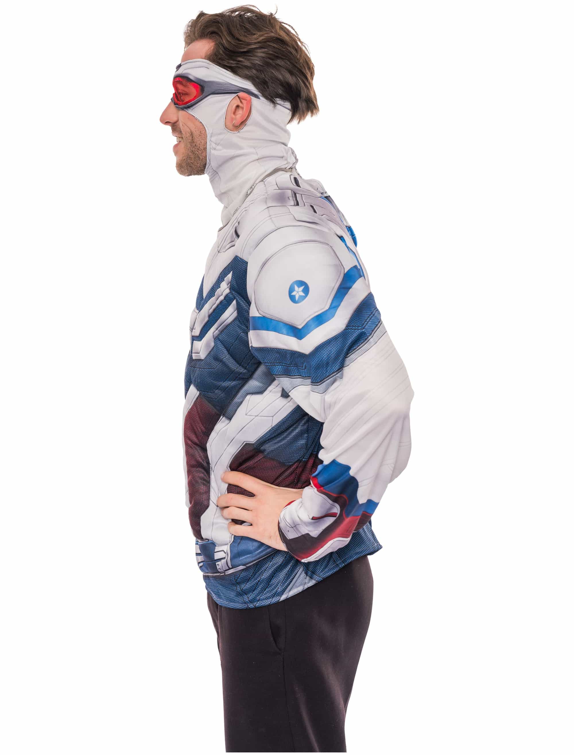 Jumpsuit Captain America Falcon 2tlg. Herren rot/weiß/blau XL