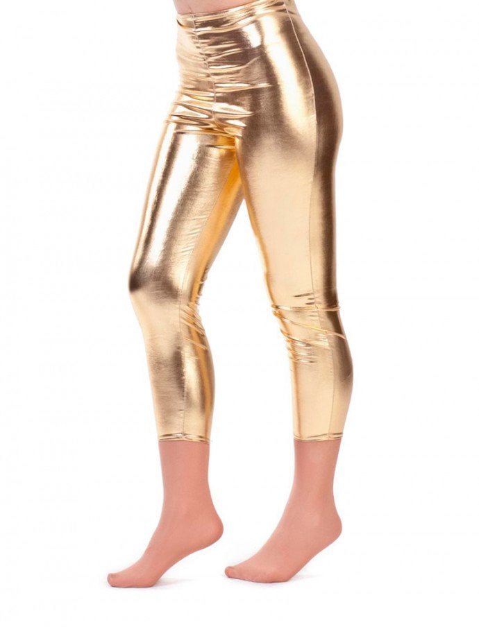 Leggings metallic gold L/XL