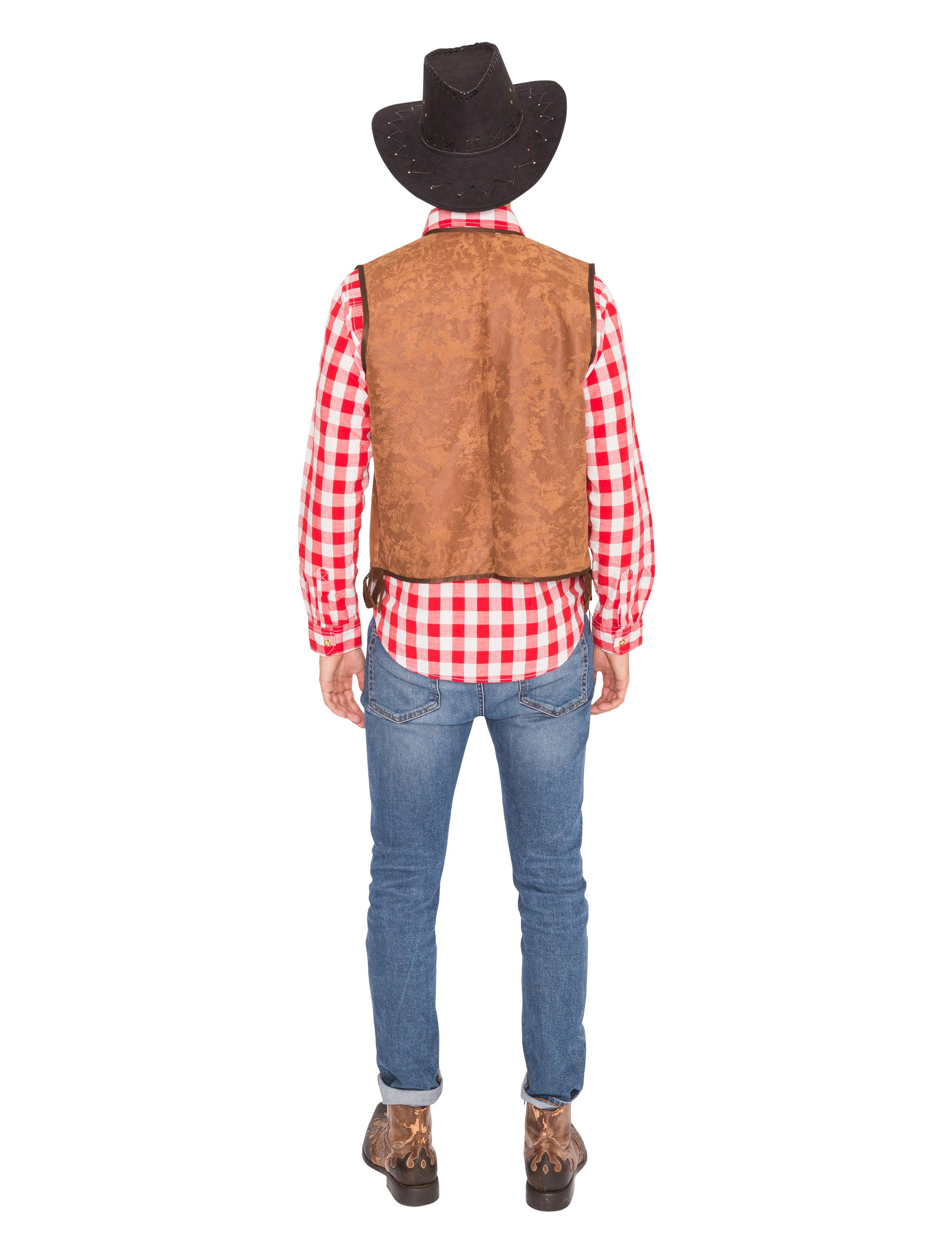 Weste Cowboy Herren braun S/M