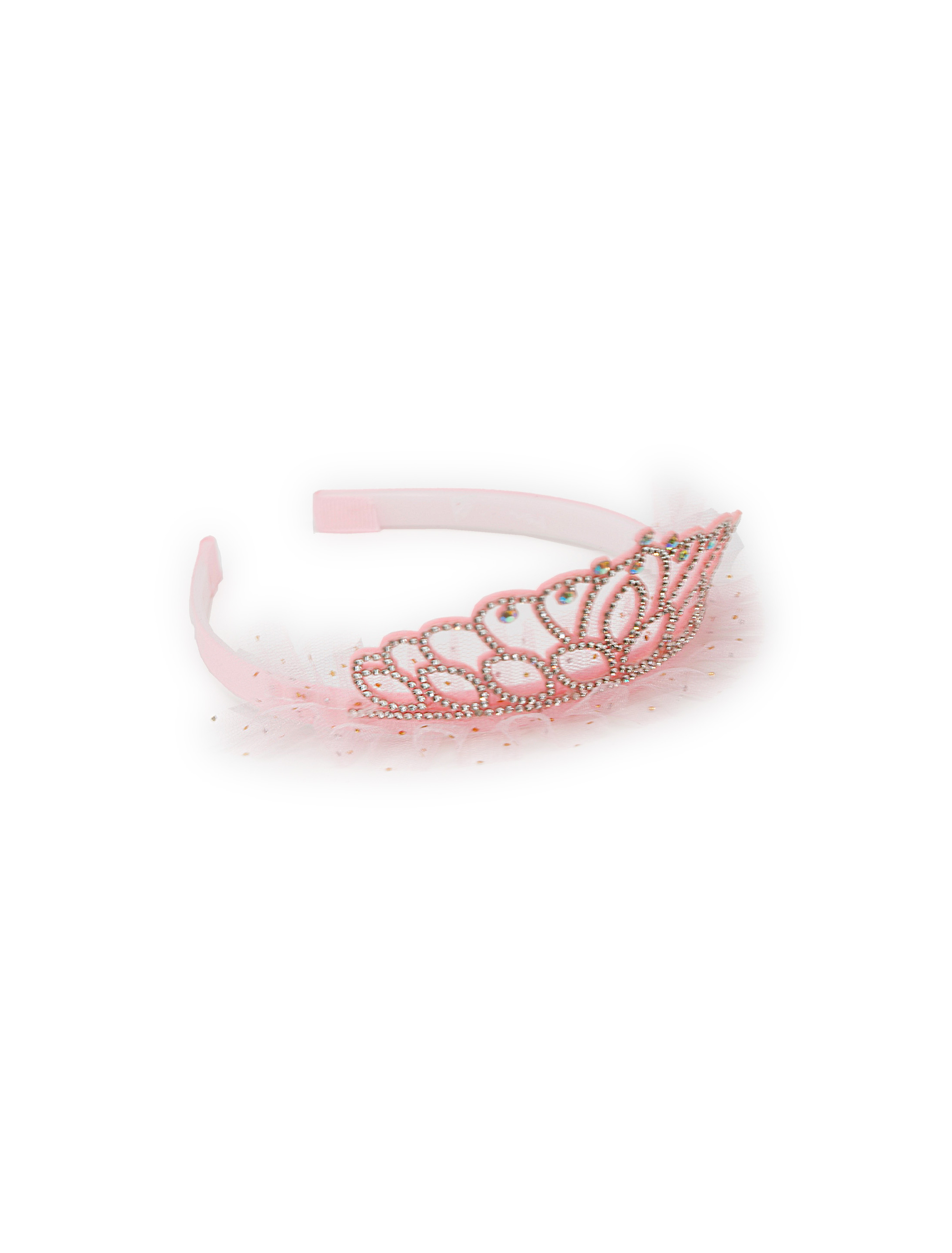 Diadem mit Strass Kinder rosa