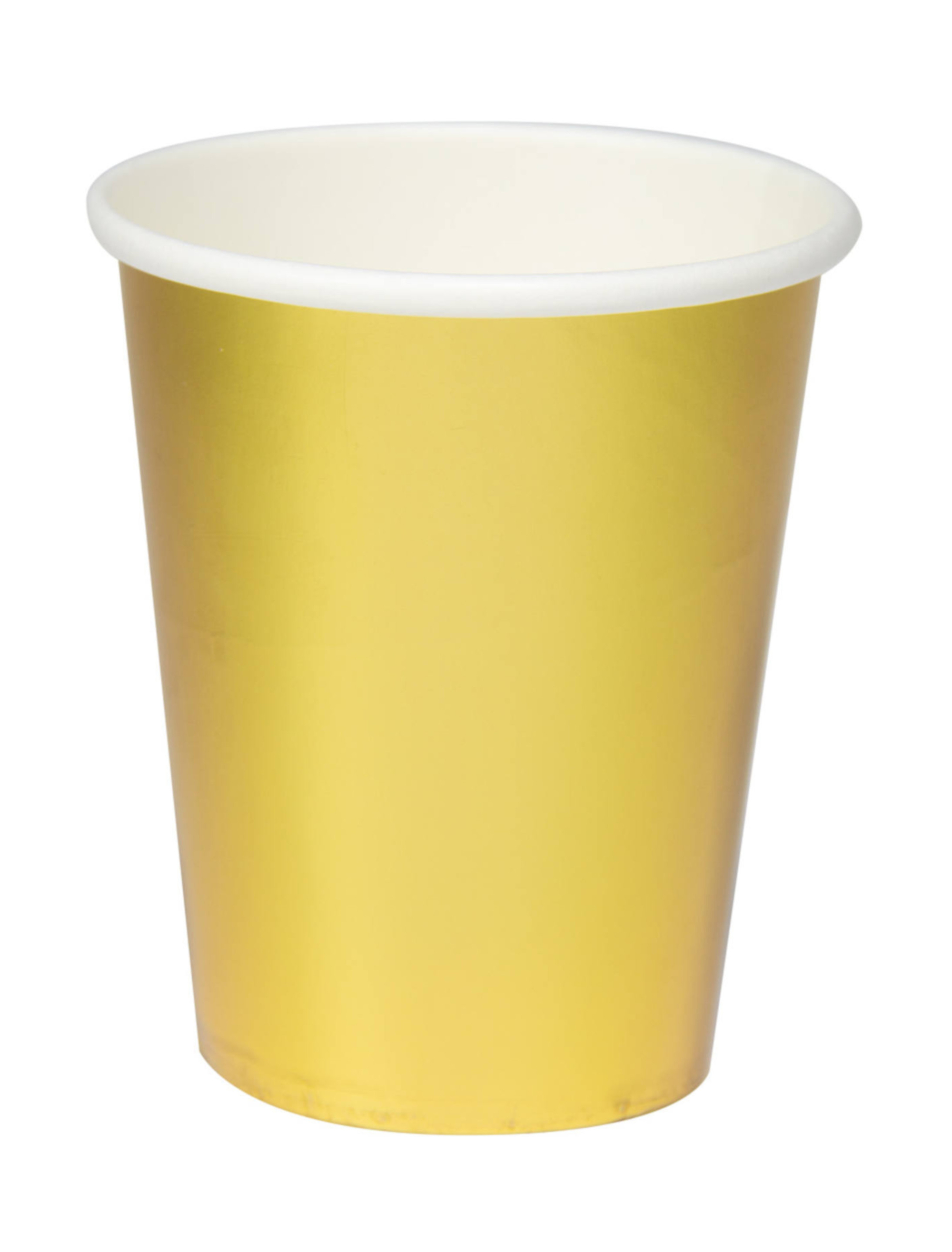 Becher metallic gold 350ml 8 Stk.