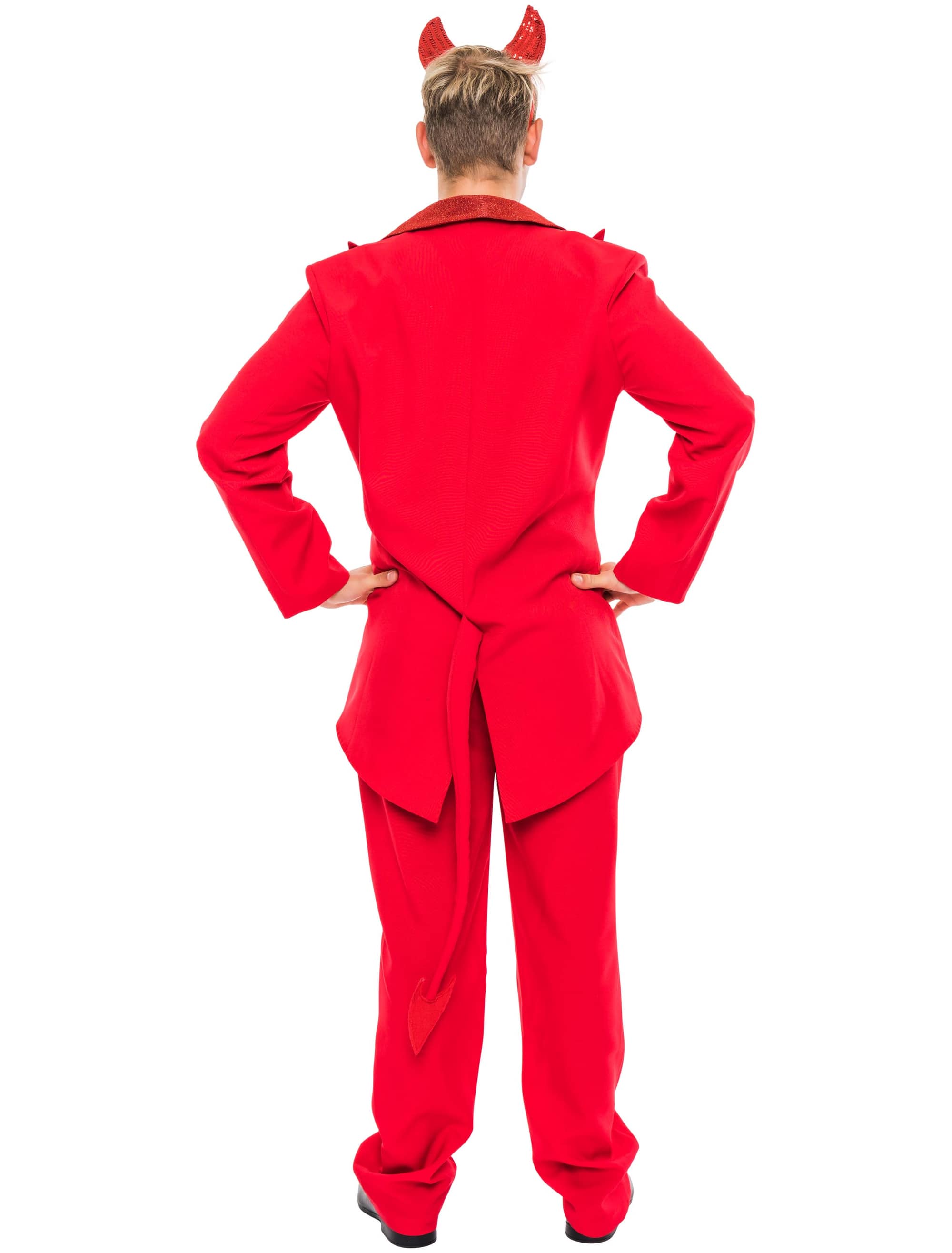 Anzug Teufel 2-tlg. Herren rot S