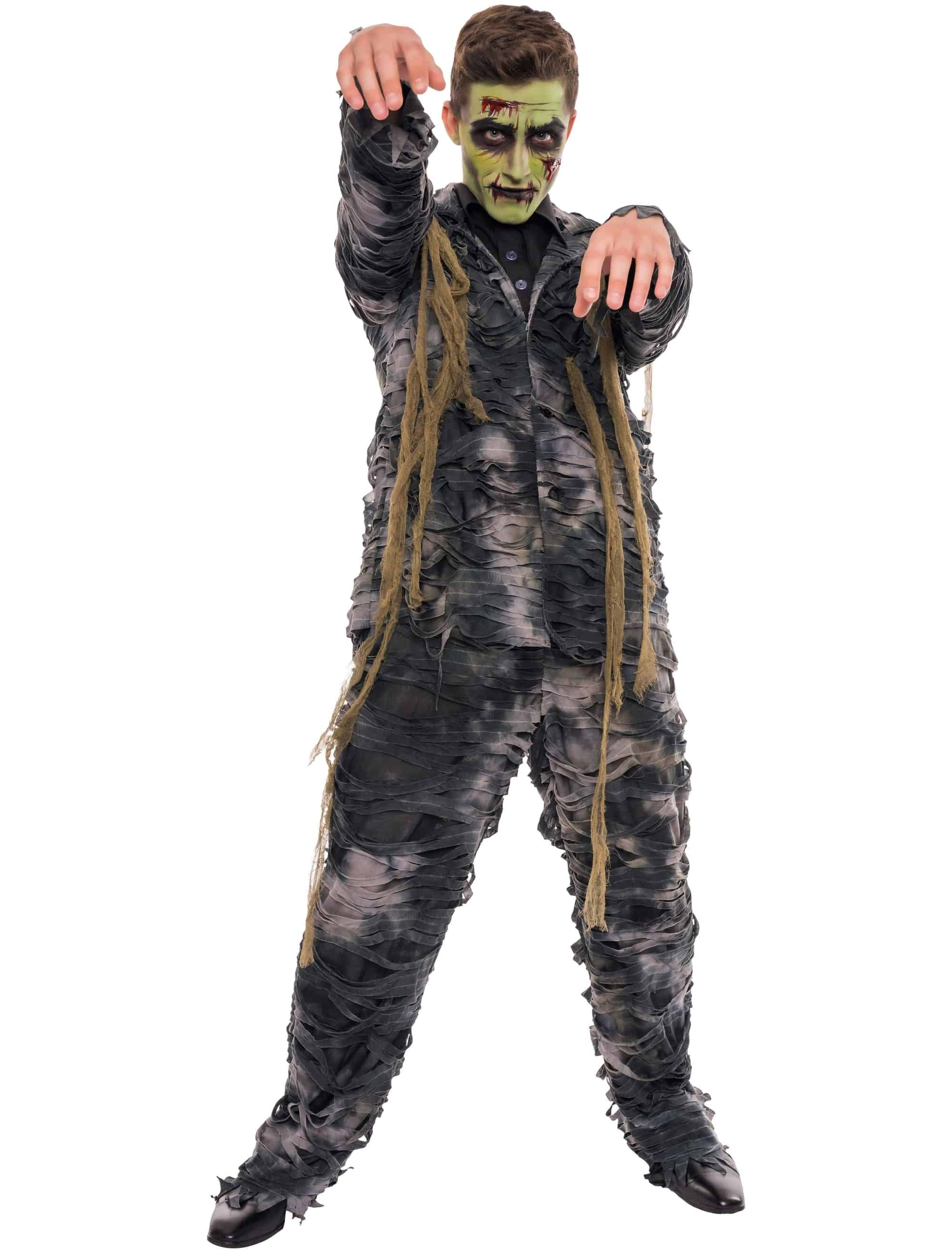 Anzug Zombie 2tlg. Herren schwarz/weiß M
