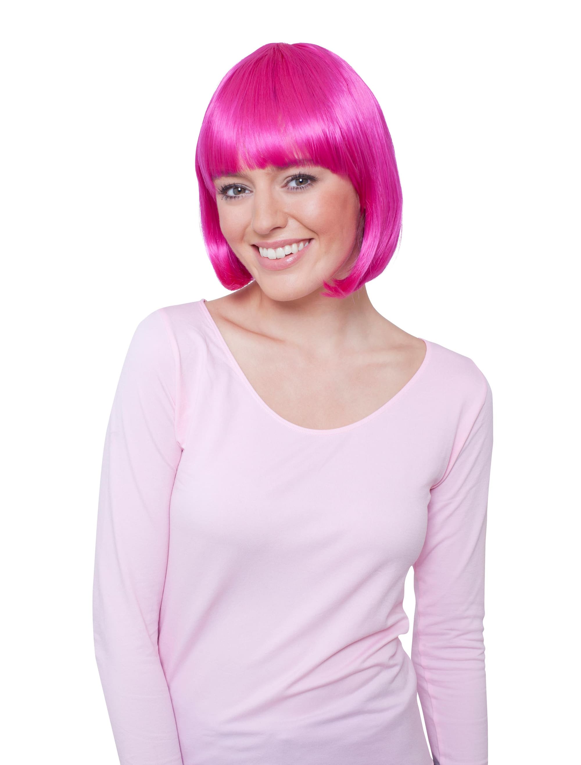 Perücke Pagenkopf fuchsia one size