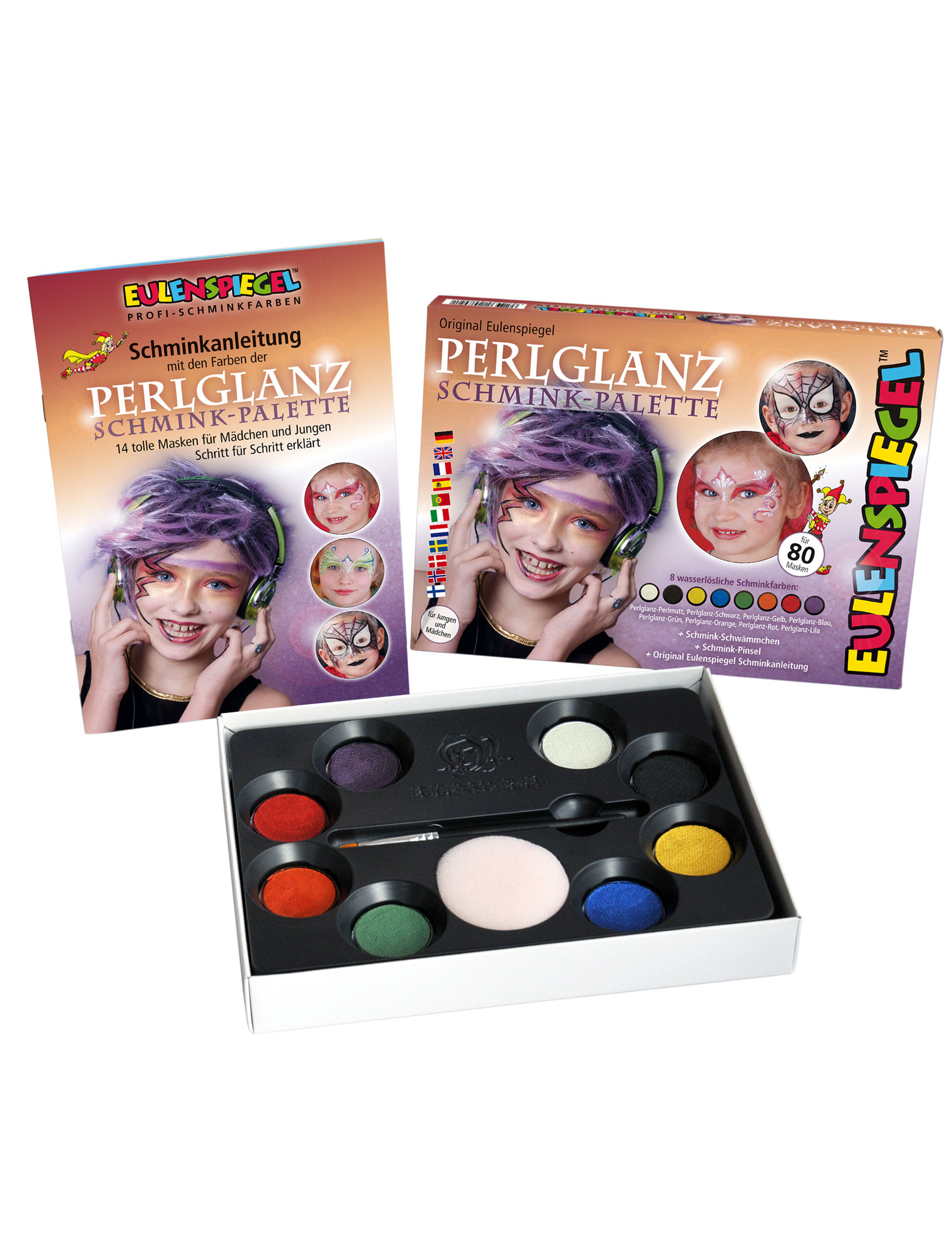 Aqua Schminkpalette Perlglanz