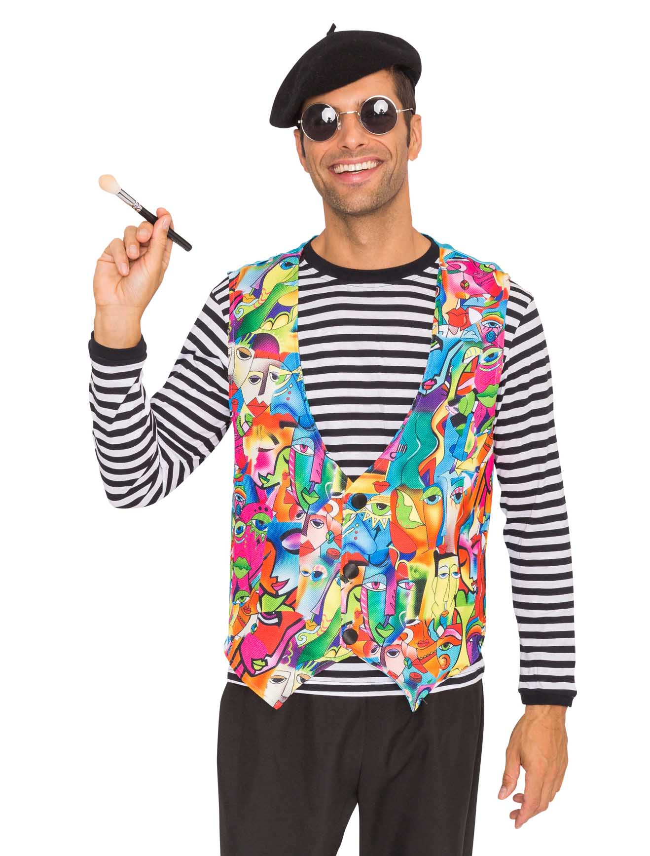Weste Picasso Herren bunt 50
