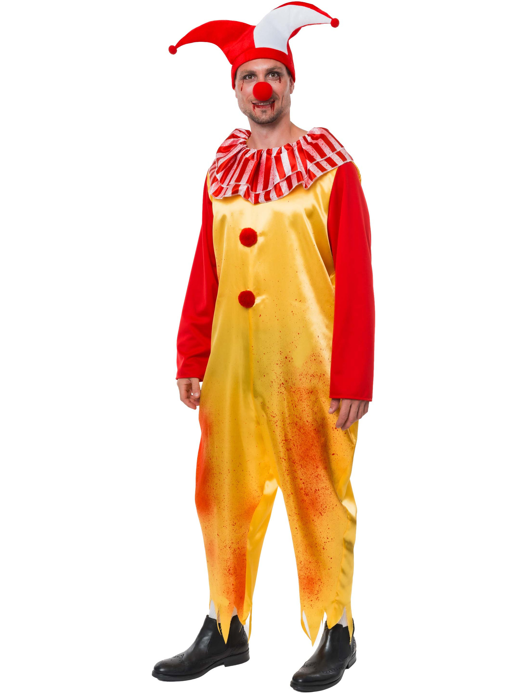 Overall Horrorclown rot/gelb S/M