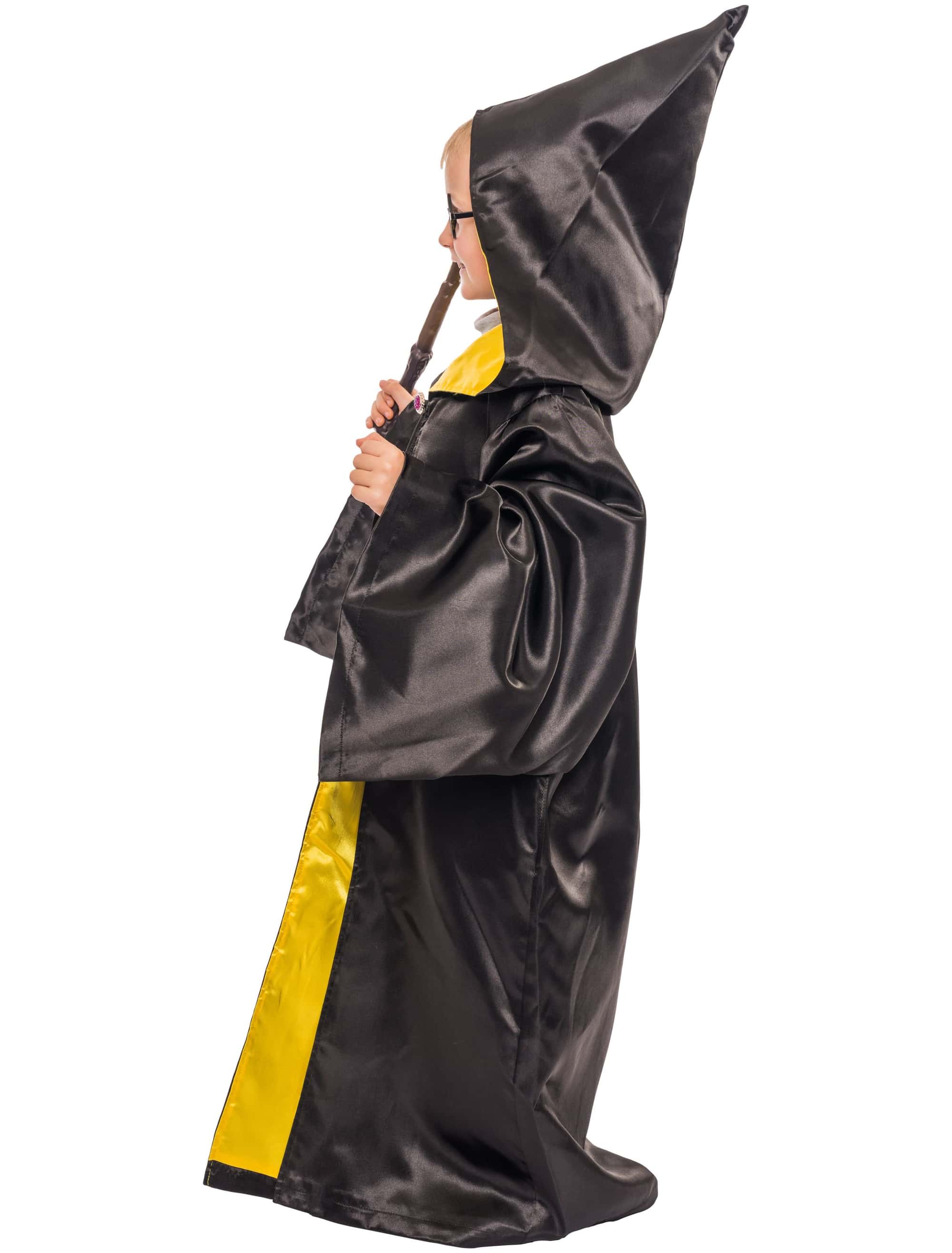 Zauberer Robe schwarz/gelb one size
