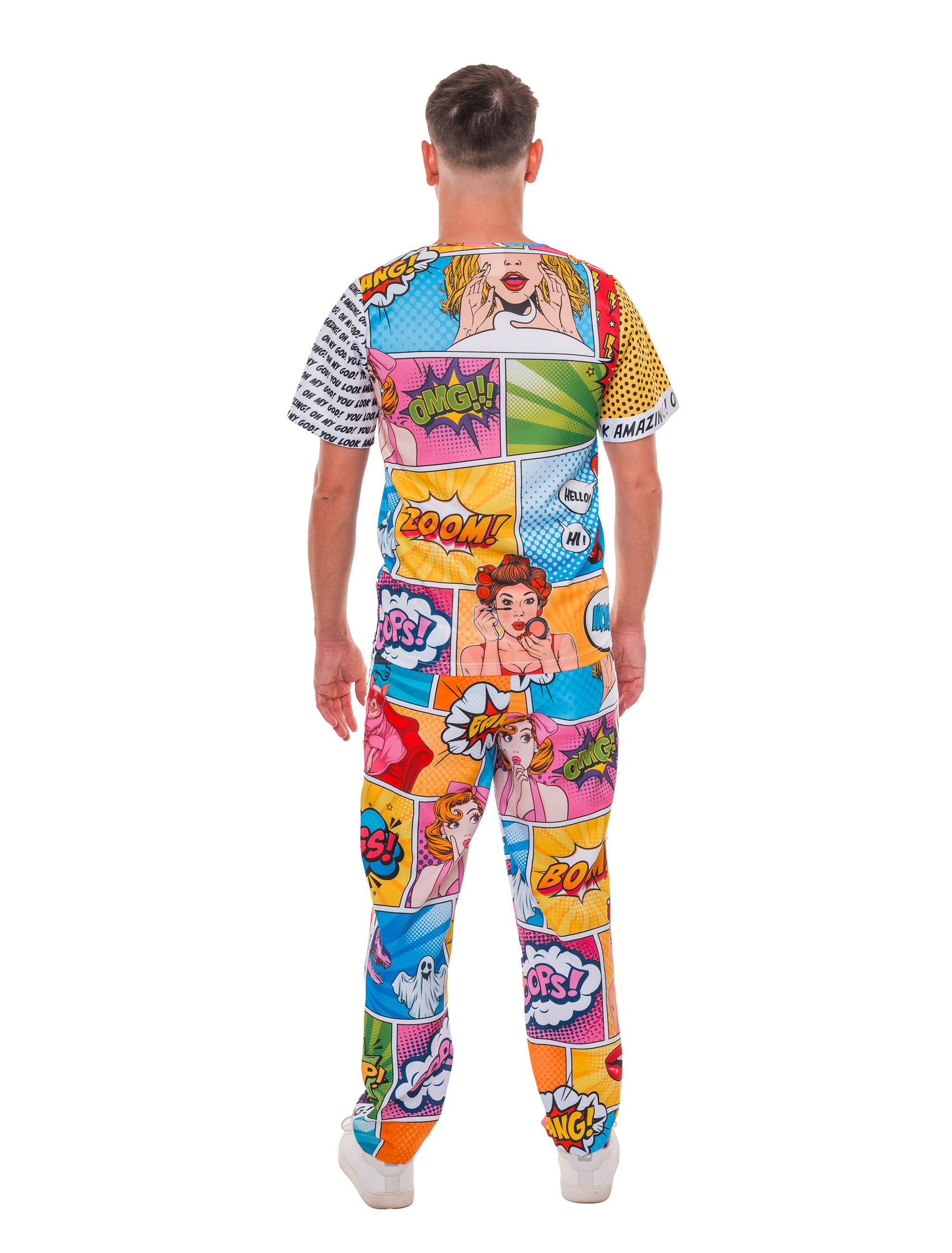 T-Shirt Pop-Art Herren bunt S/M