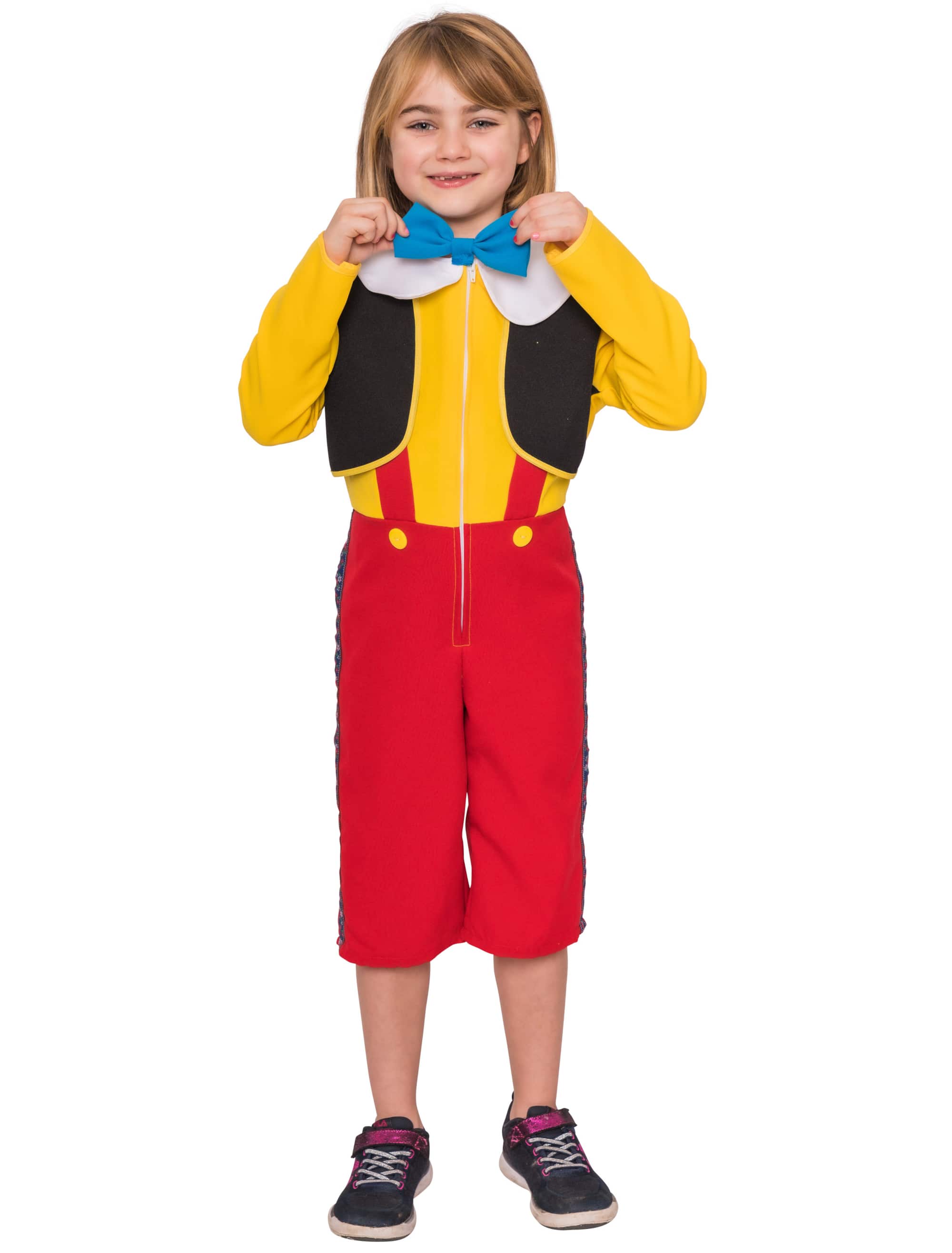 Kostüm Holzpuppe Kinder 2-tlg. bunt 104