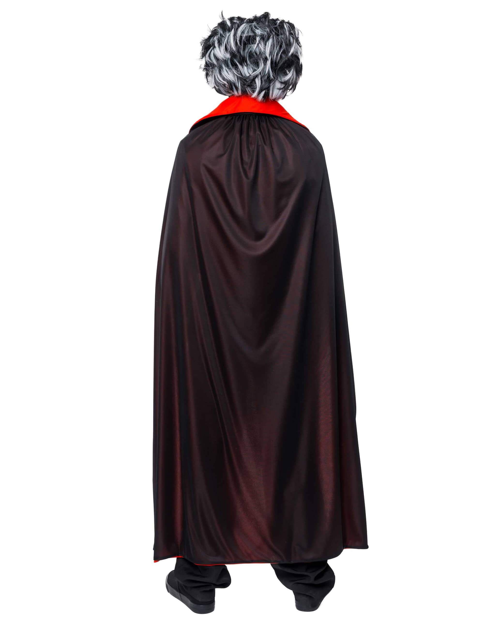 Umhang Vampir Herren schwarz/rot one size