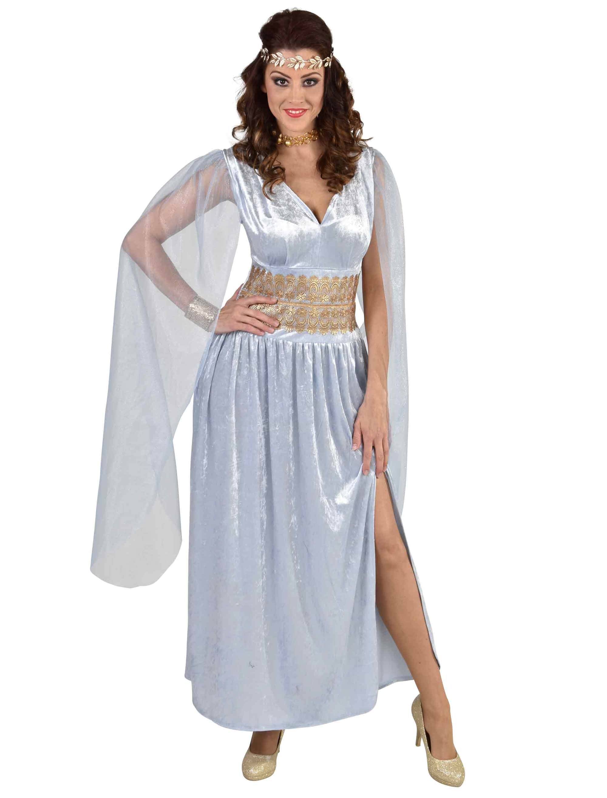 Kleid Römerin Damen hellblau L