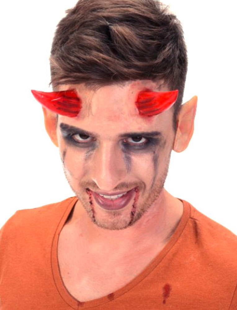 Latexteufelshörner rot