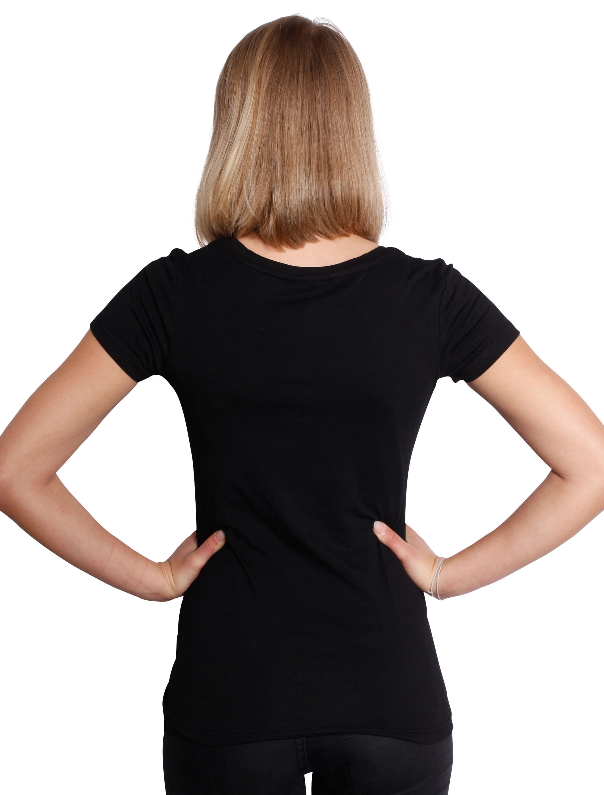 T-Shirt Deutschland Herz Damen schwarz XL