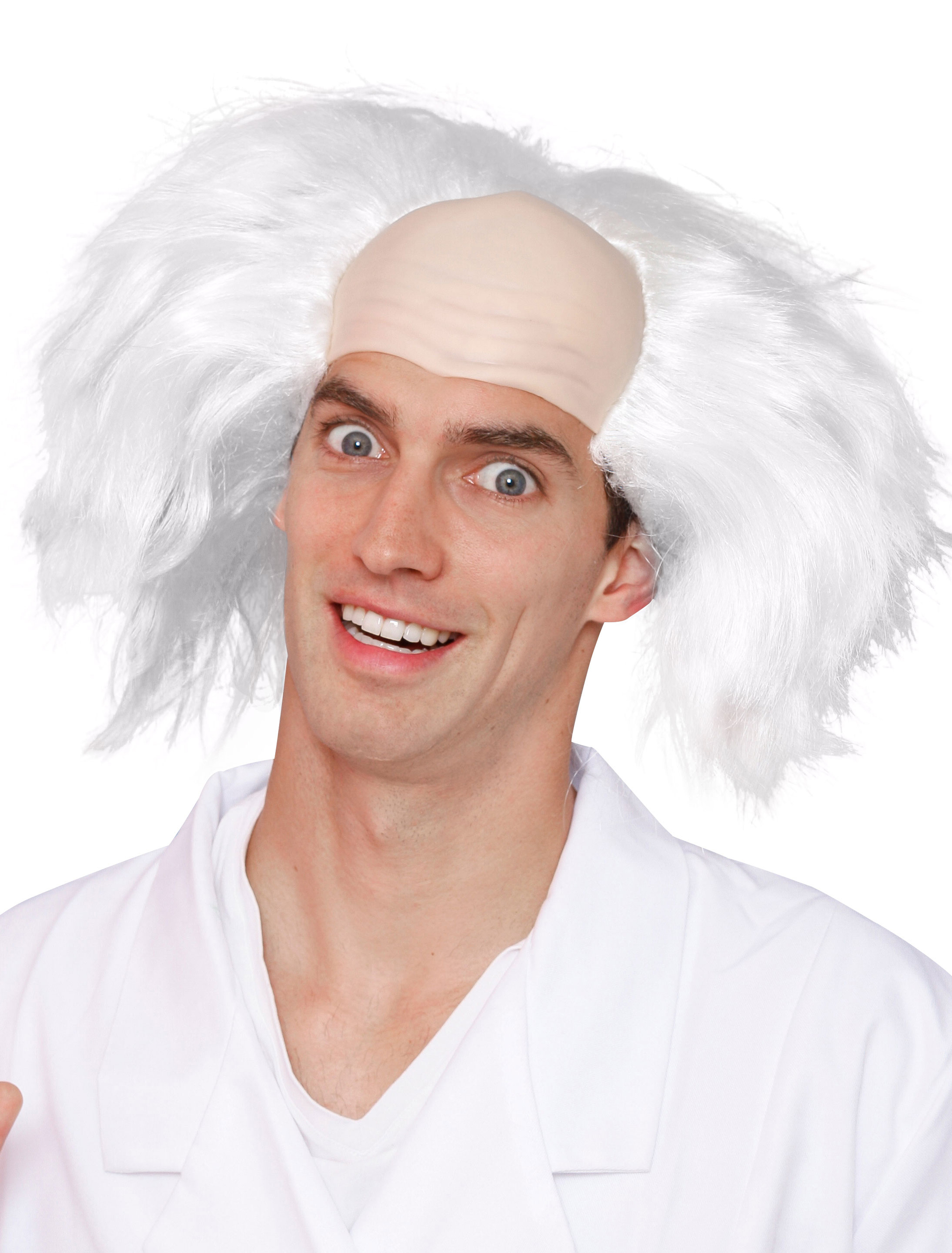 Perücke Einstein grau