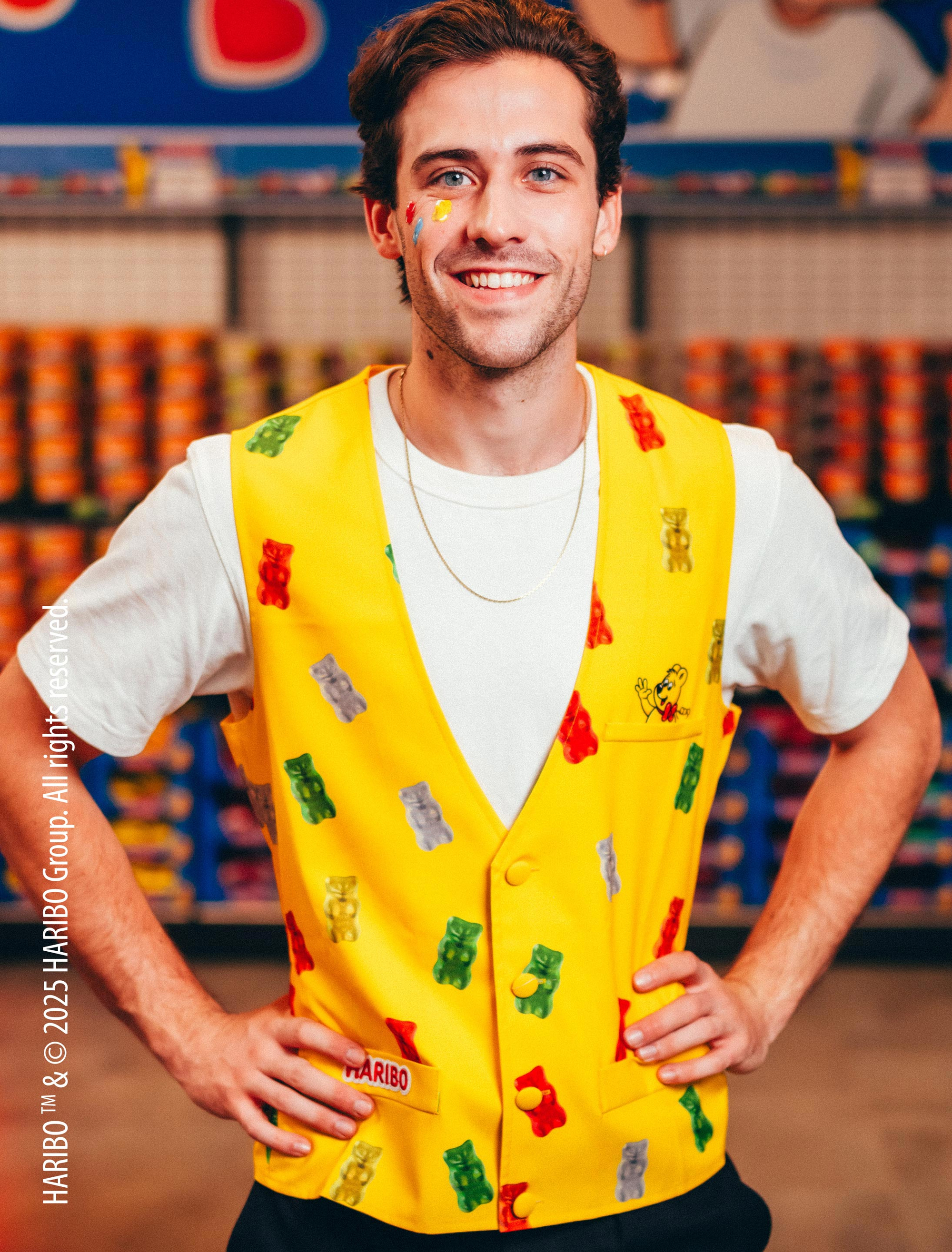 Weste HARIBO Goldbären Herren bunt L/XL