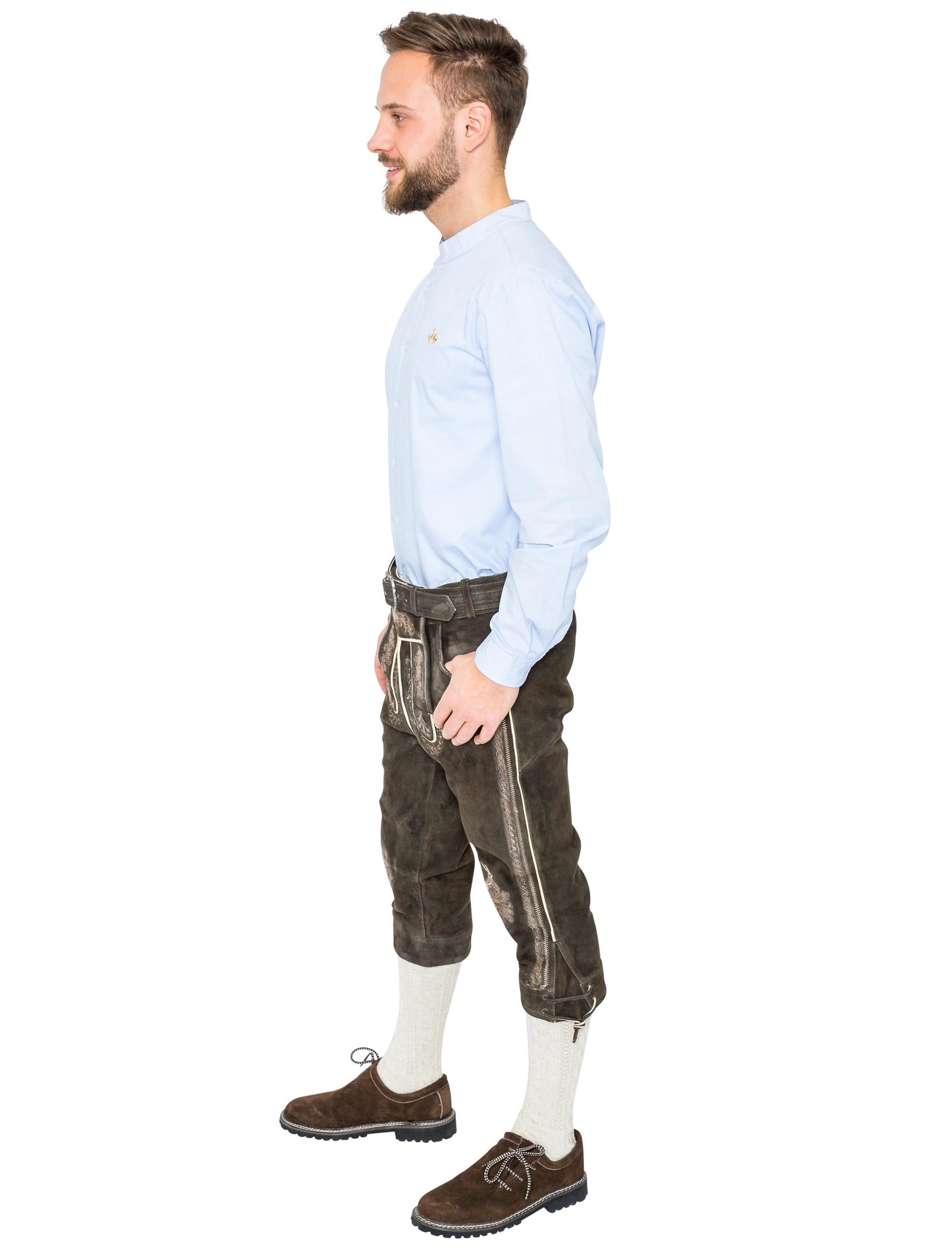 Lederhose Horst 3/4 lang Herren schwarz M