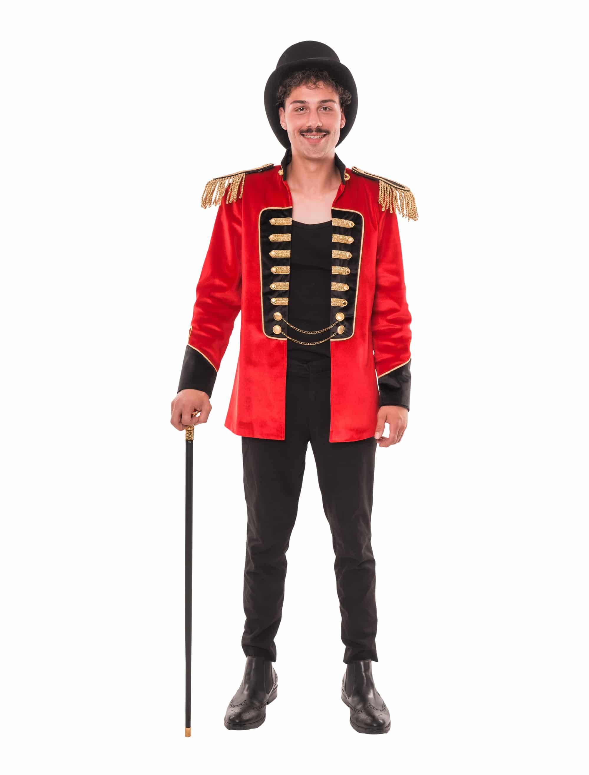 Mantel Zirkusdirektor rot 4XL