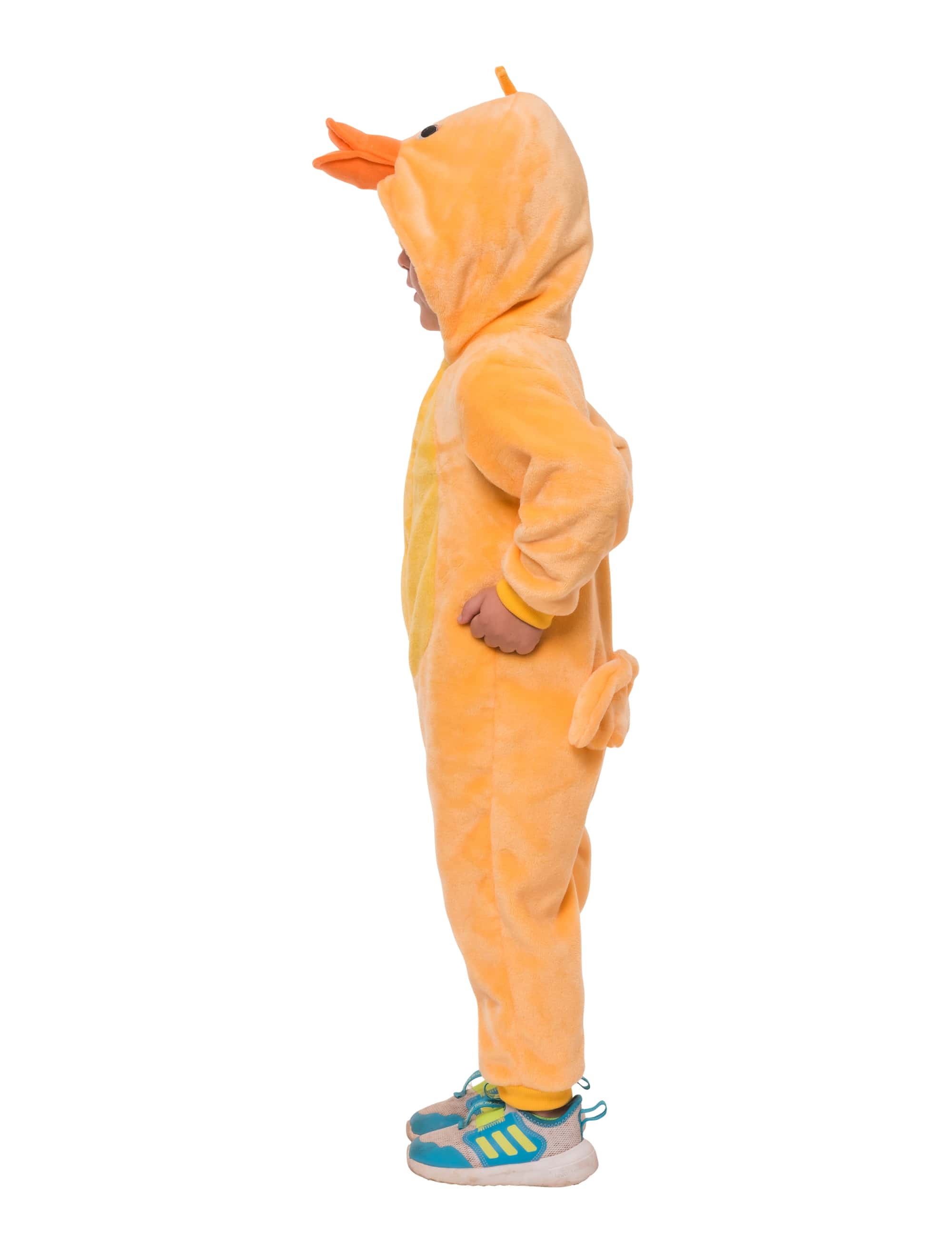 Overall Plüsch Küken Kinder gelb 98/104