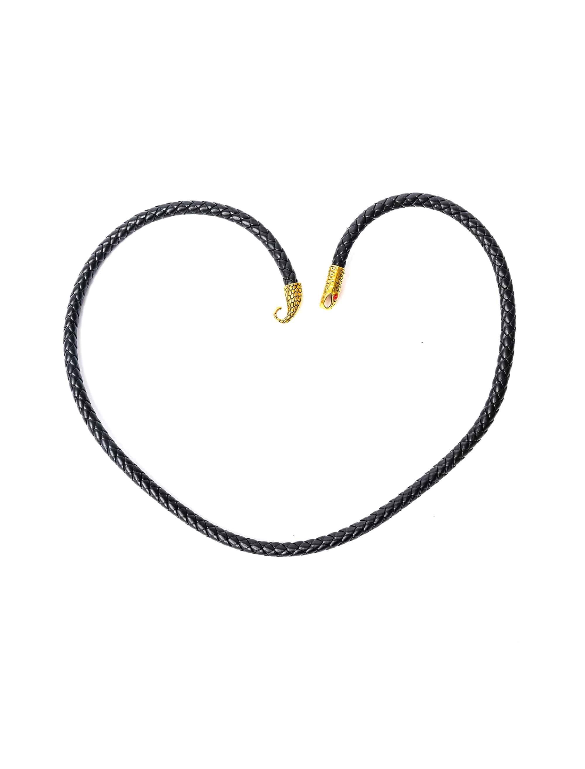 Armband mit Schlagenkopf schwarz