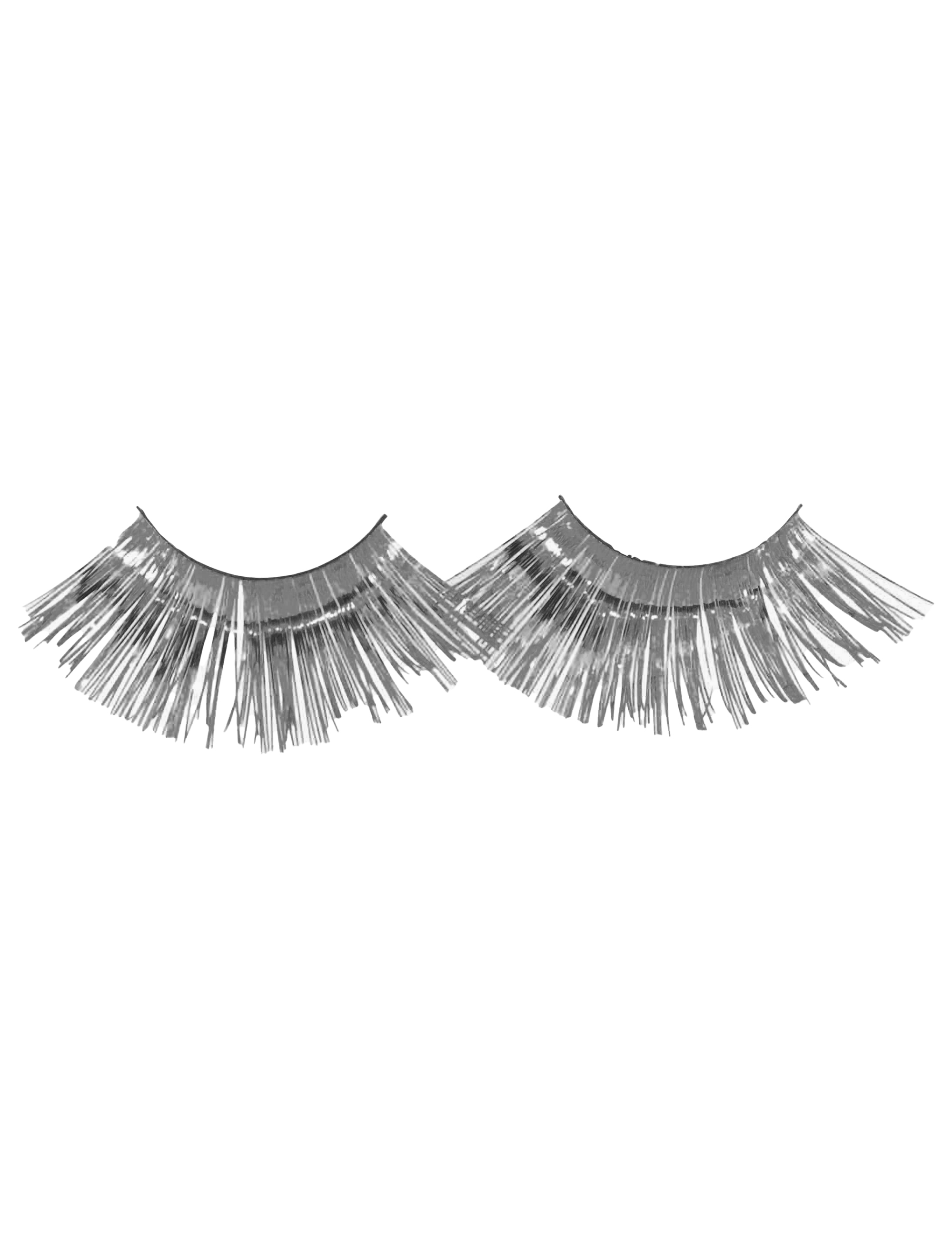 Wimpern Lametta silber