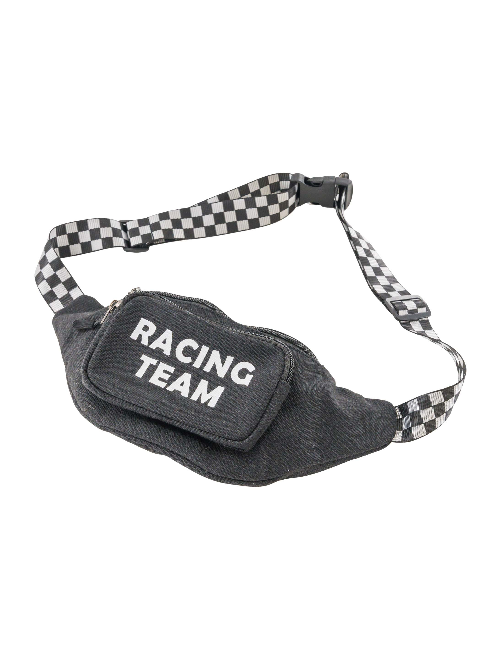 Bauchtasche Racing schwarz/weiß