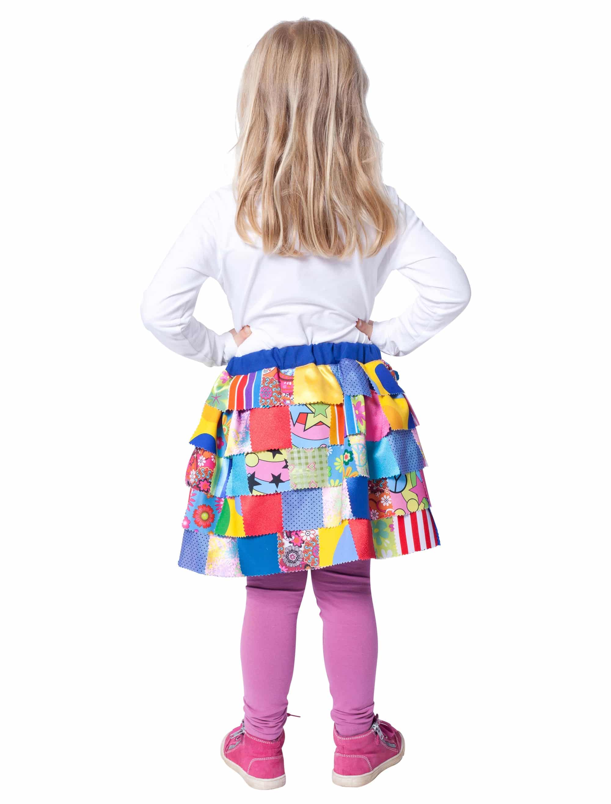 Lappenrock Kinder bunt 140