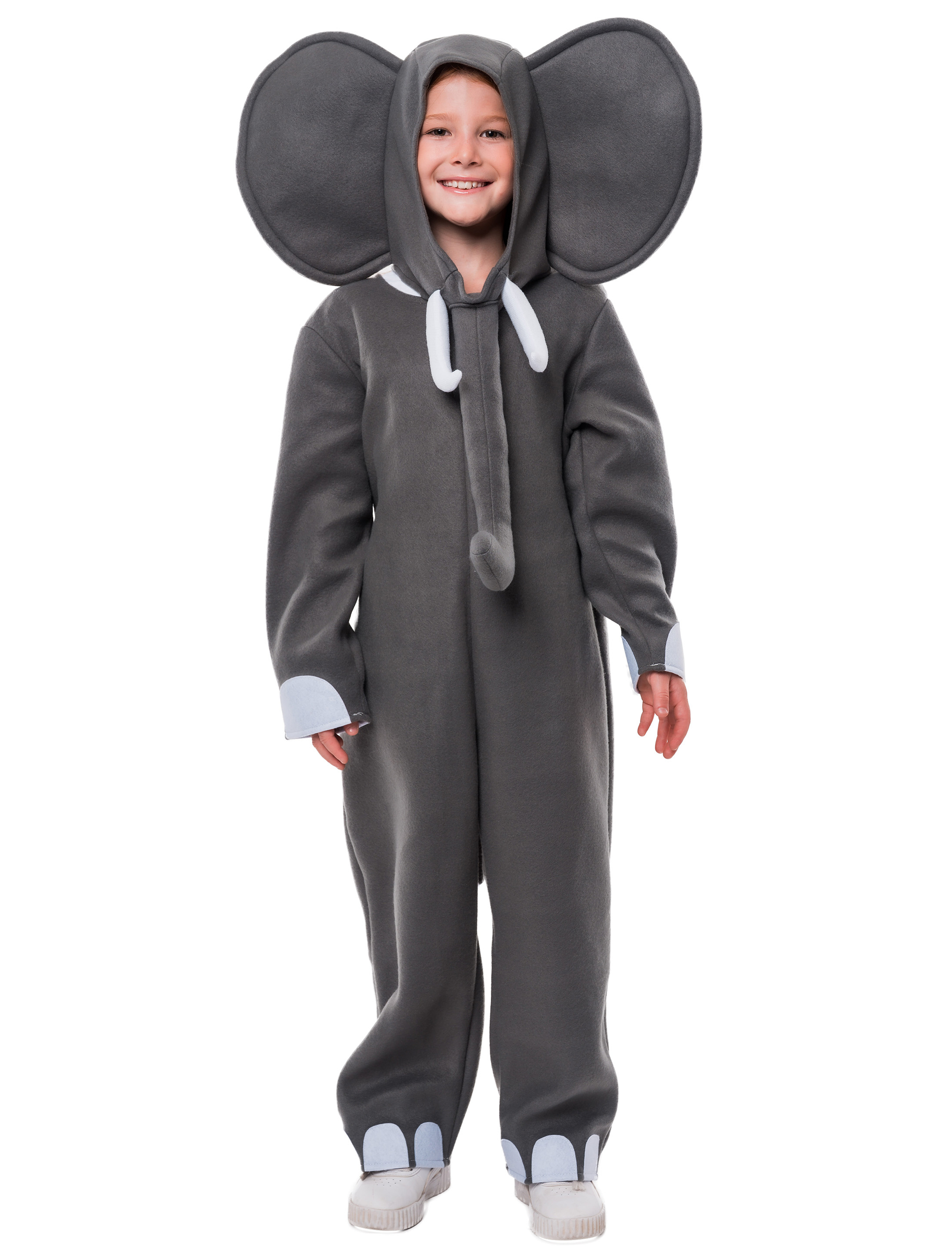 Overall Elefant Plüsch 2-tlg. Kinder grau 116