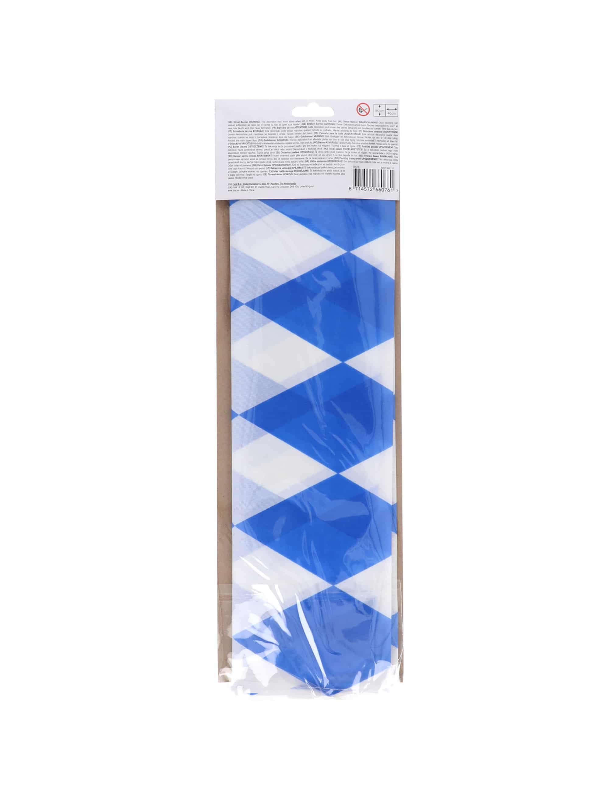 Wimpel Oktober Bierfestival 40 x 180cm blau/weiß