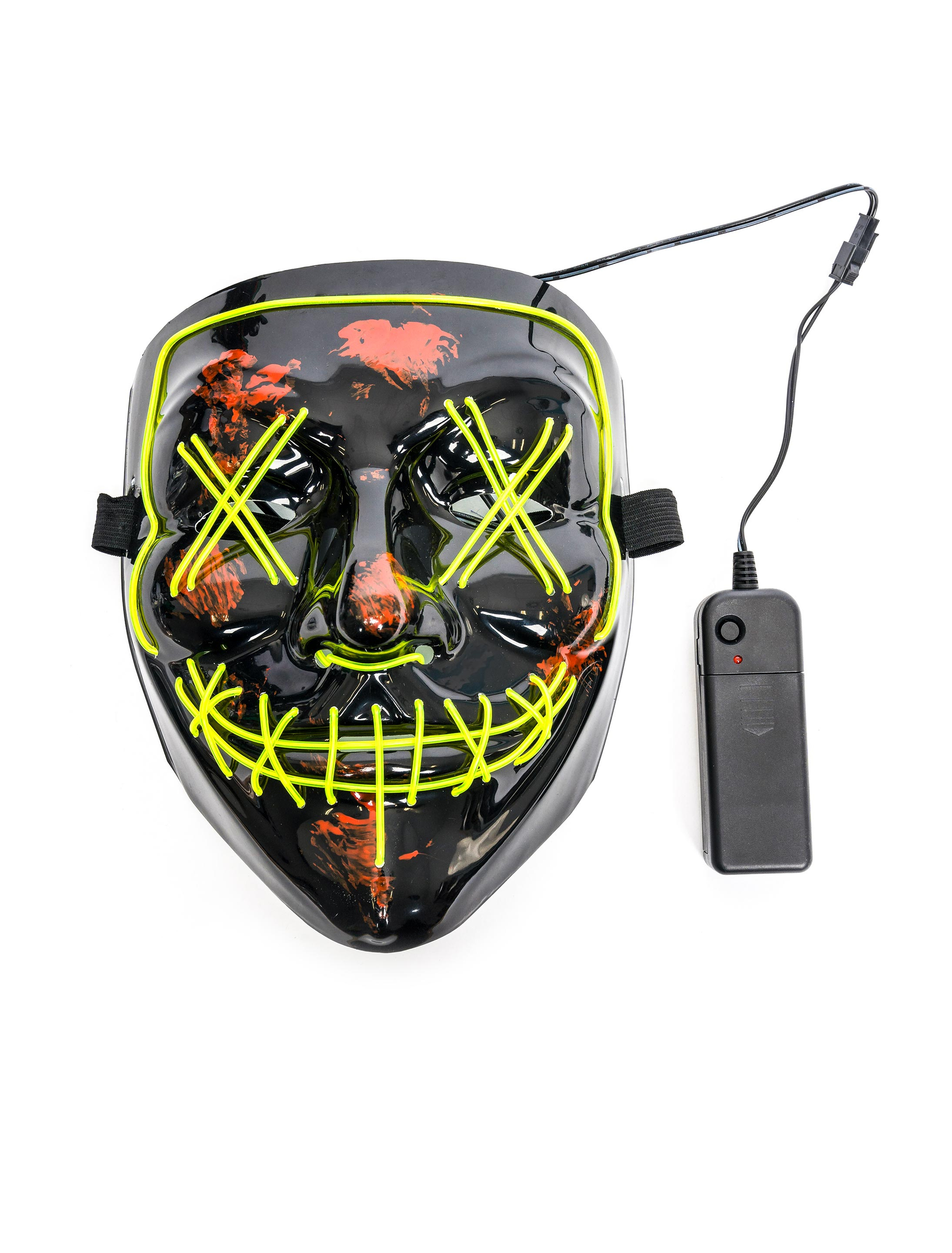 LED Maske Anonym grün