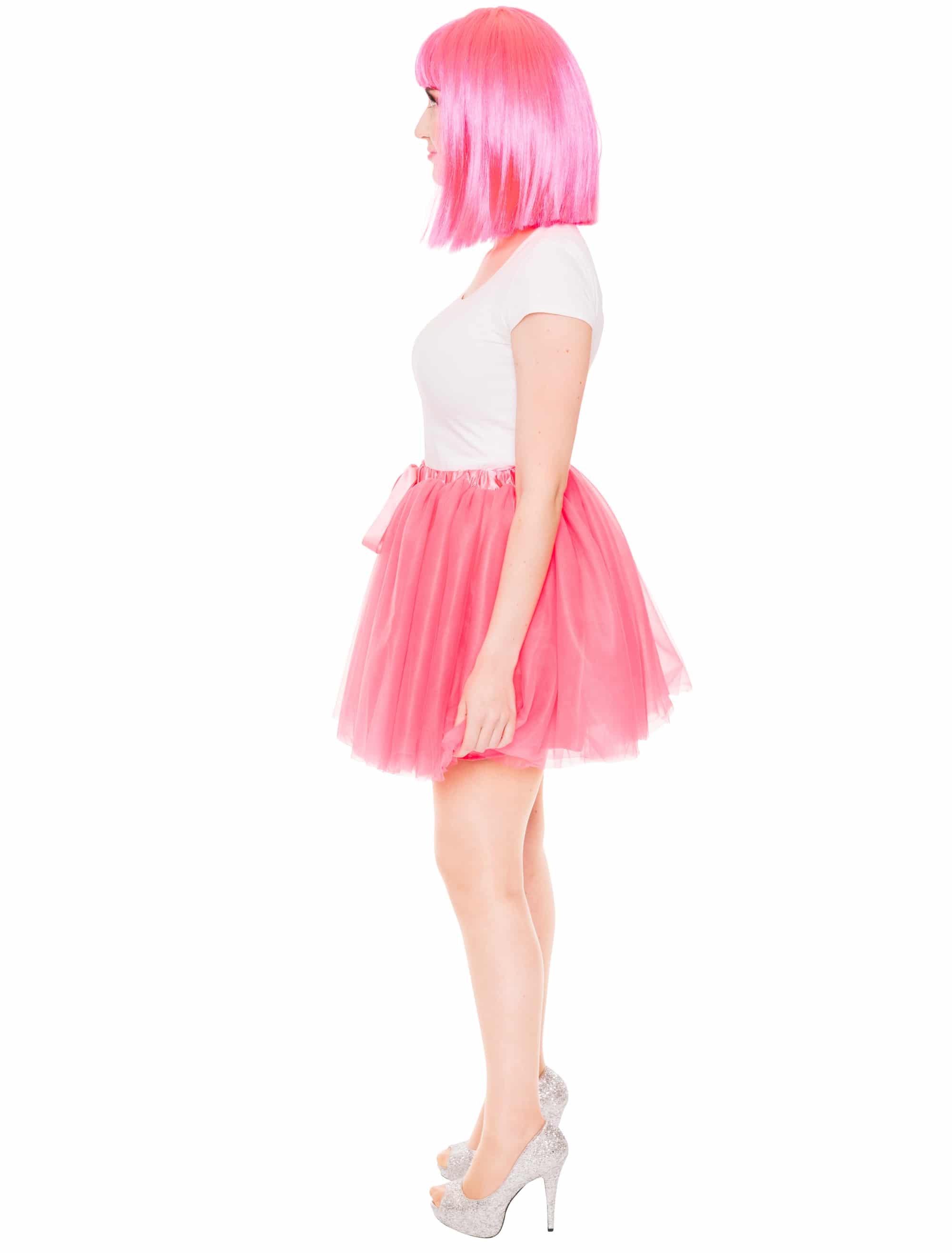 Tüllrock Damen pink one size