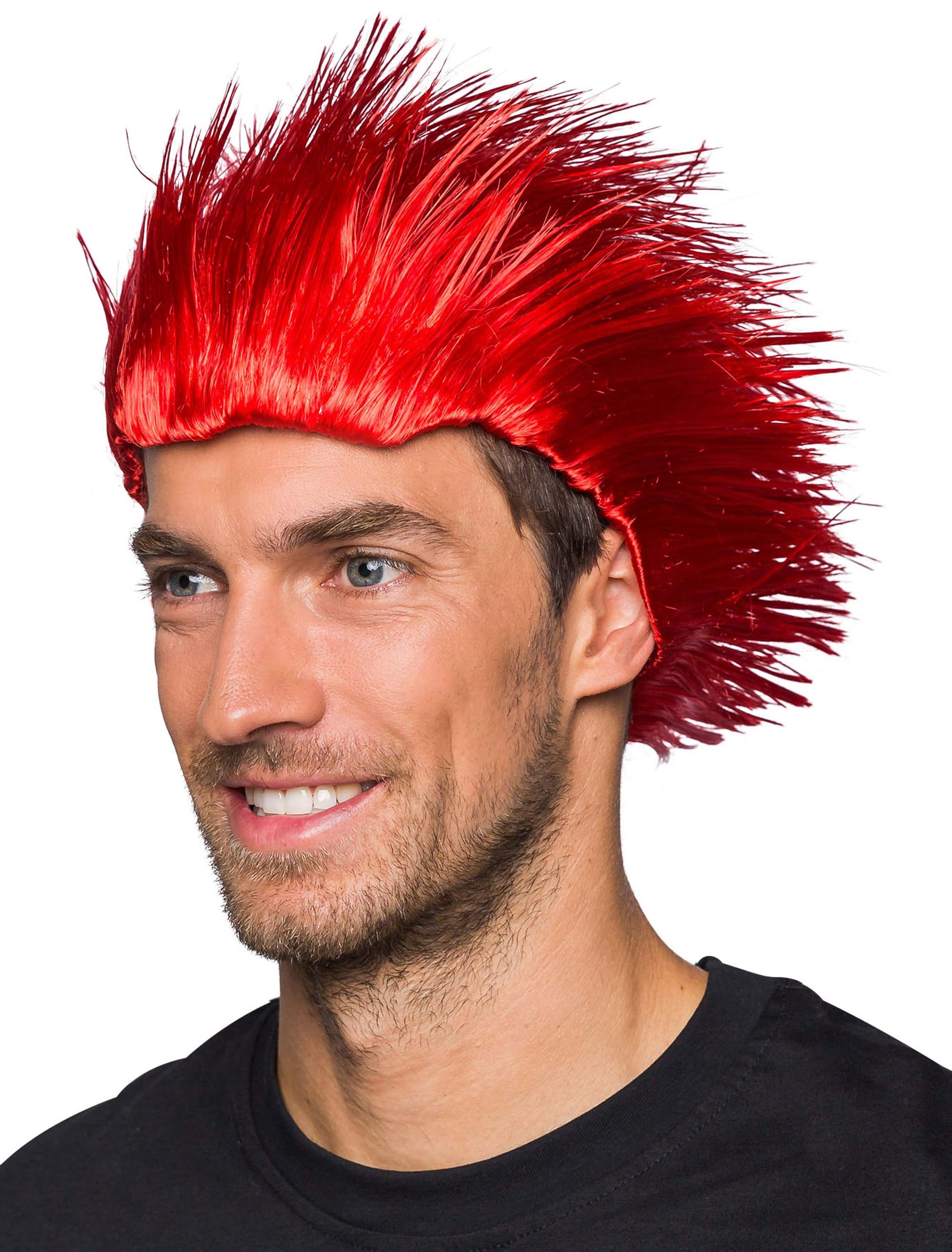 Perücke Igel rot one size