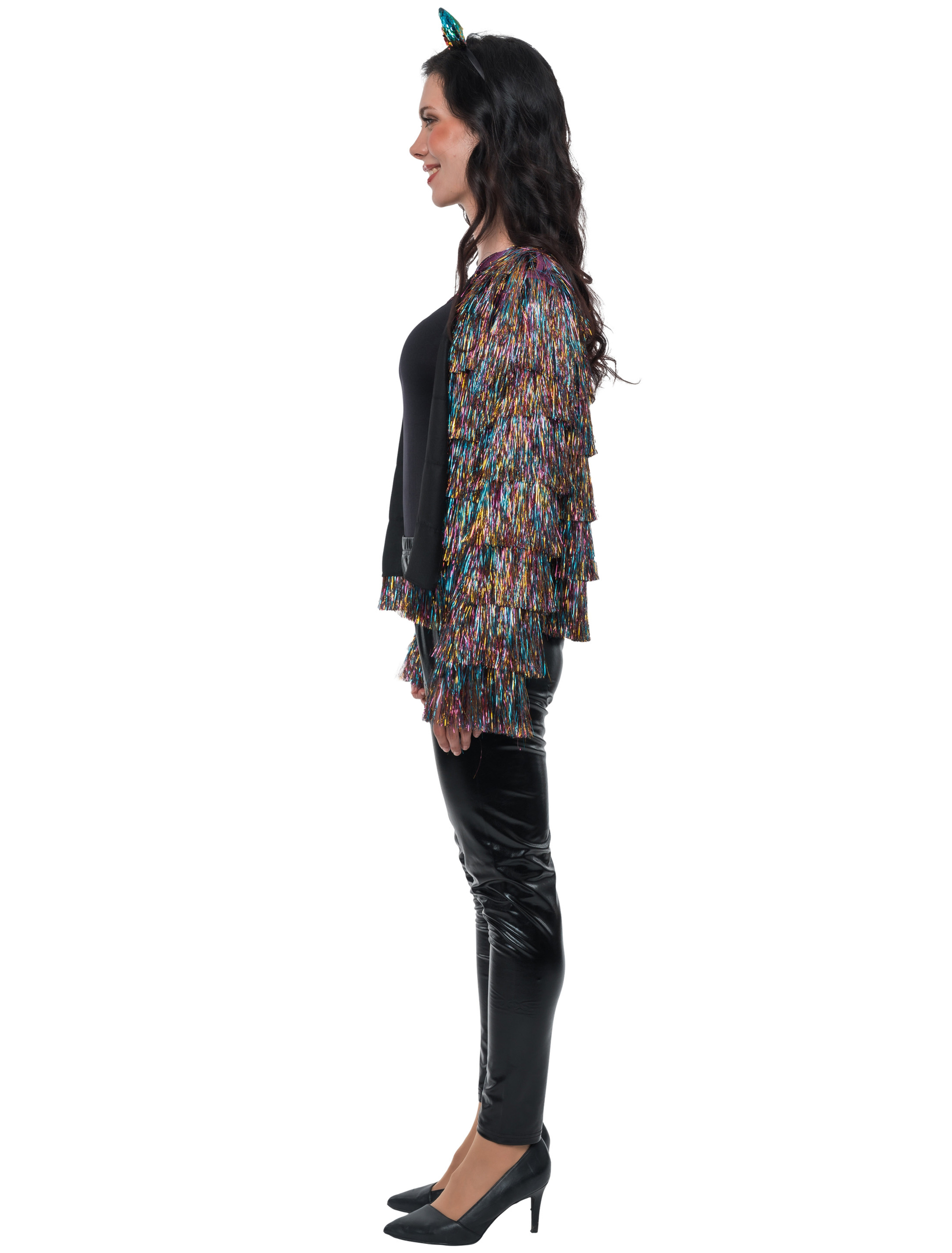 Jacke Lametta fein Damen bunt L/XL