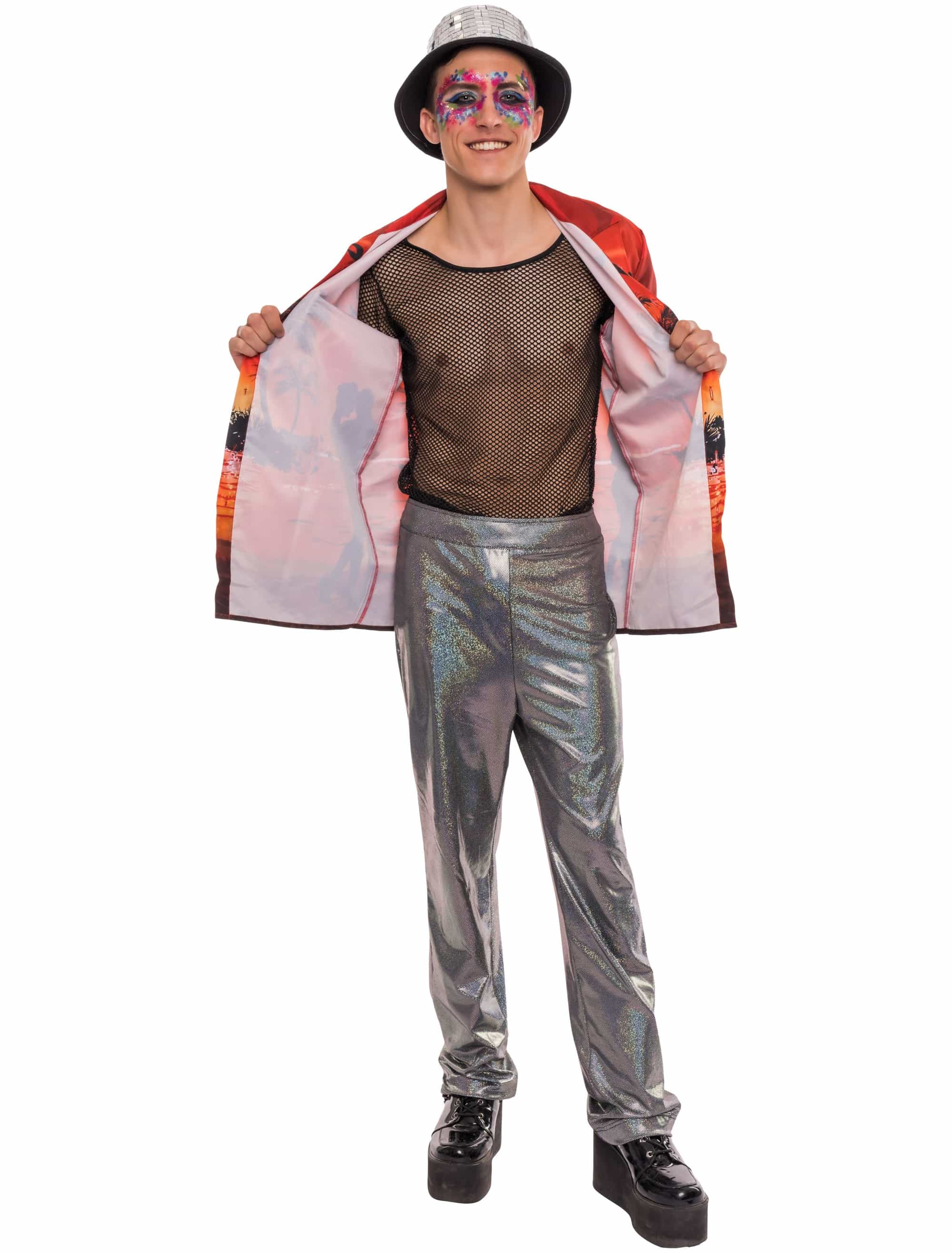 Hawaiihemd Print Herren rot M
