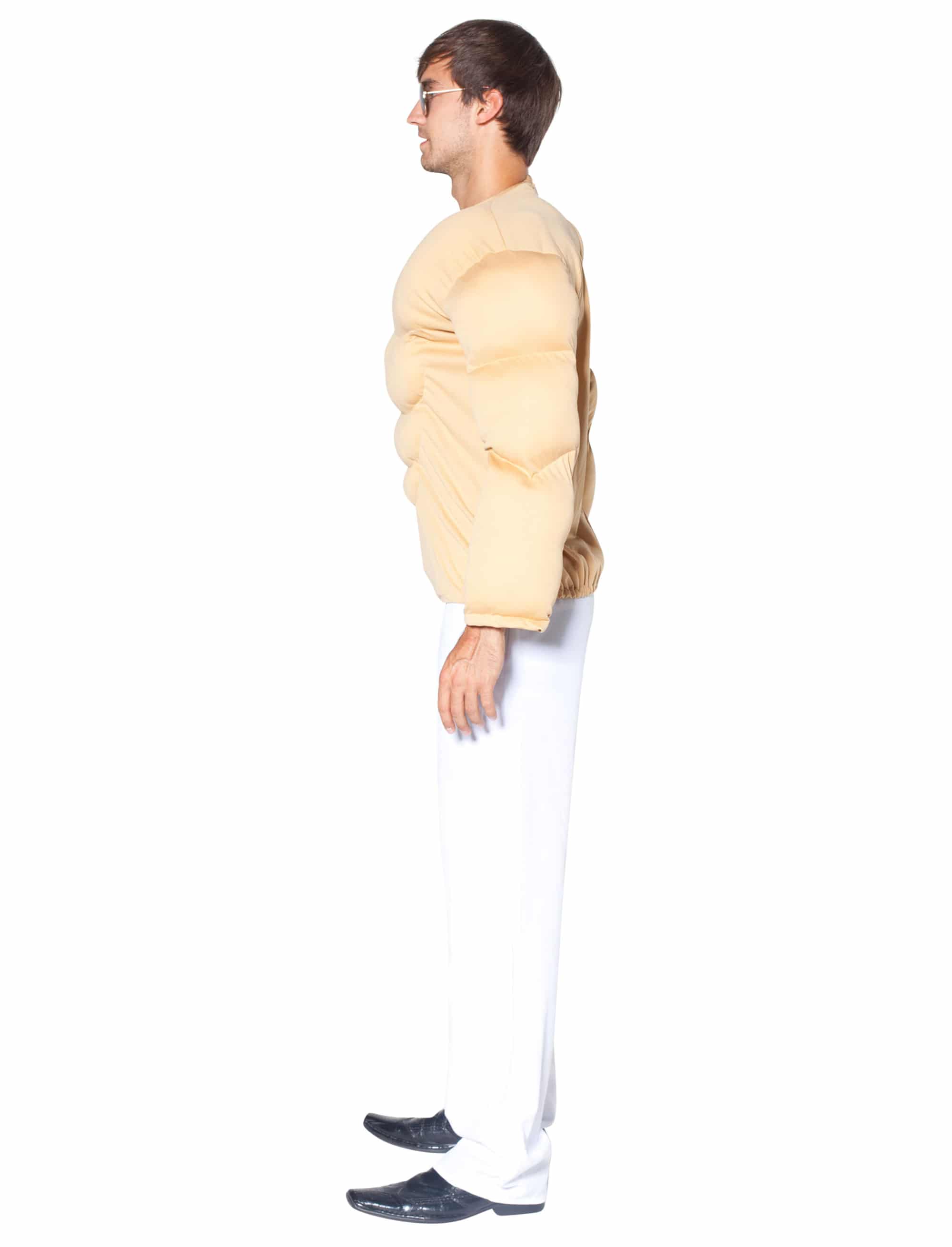 Muskel Oberteil beige one size