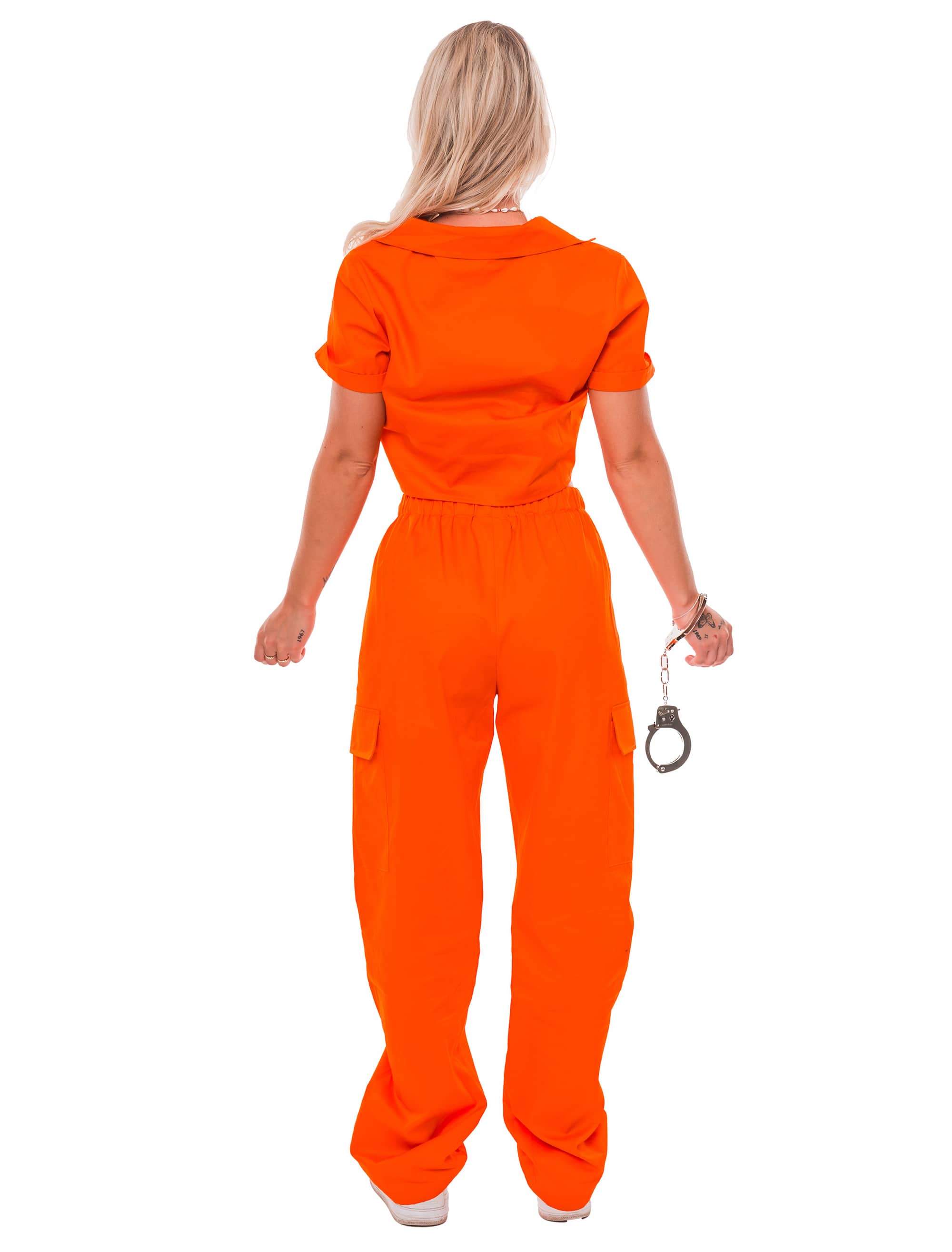 Kostüm Gefangene 2-tlg. orange XL