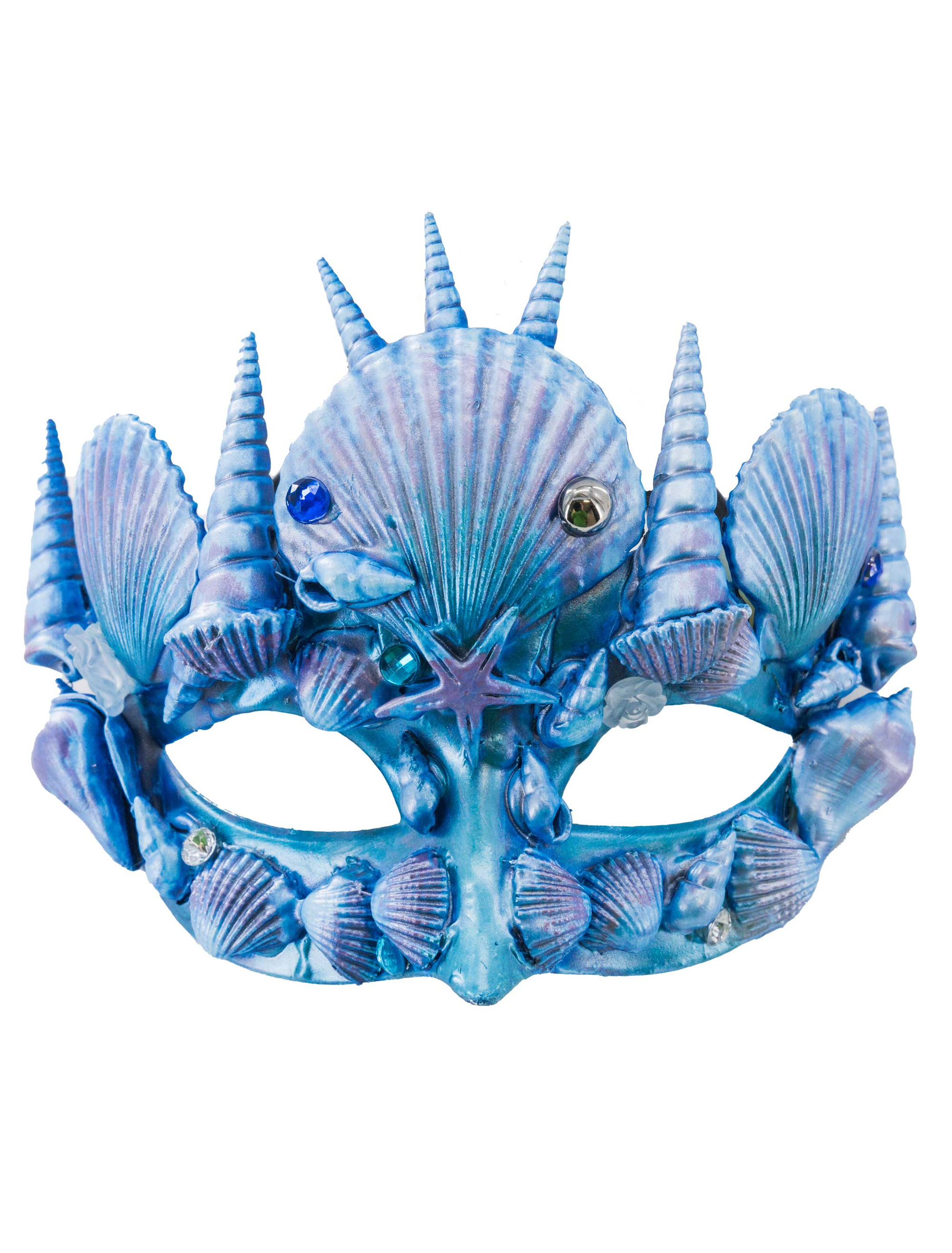 Augenmaske Muscheln blau