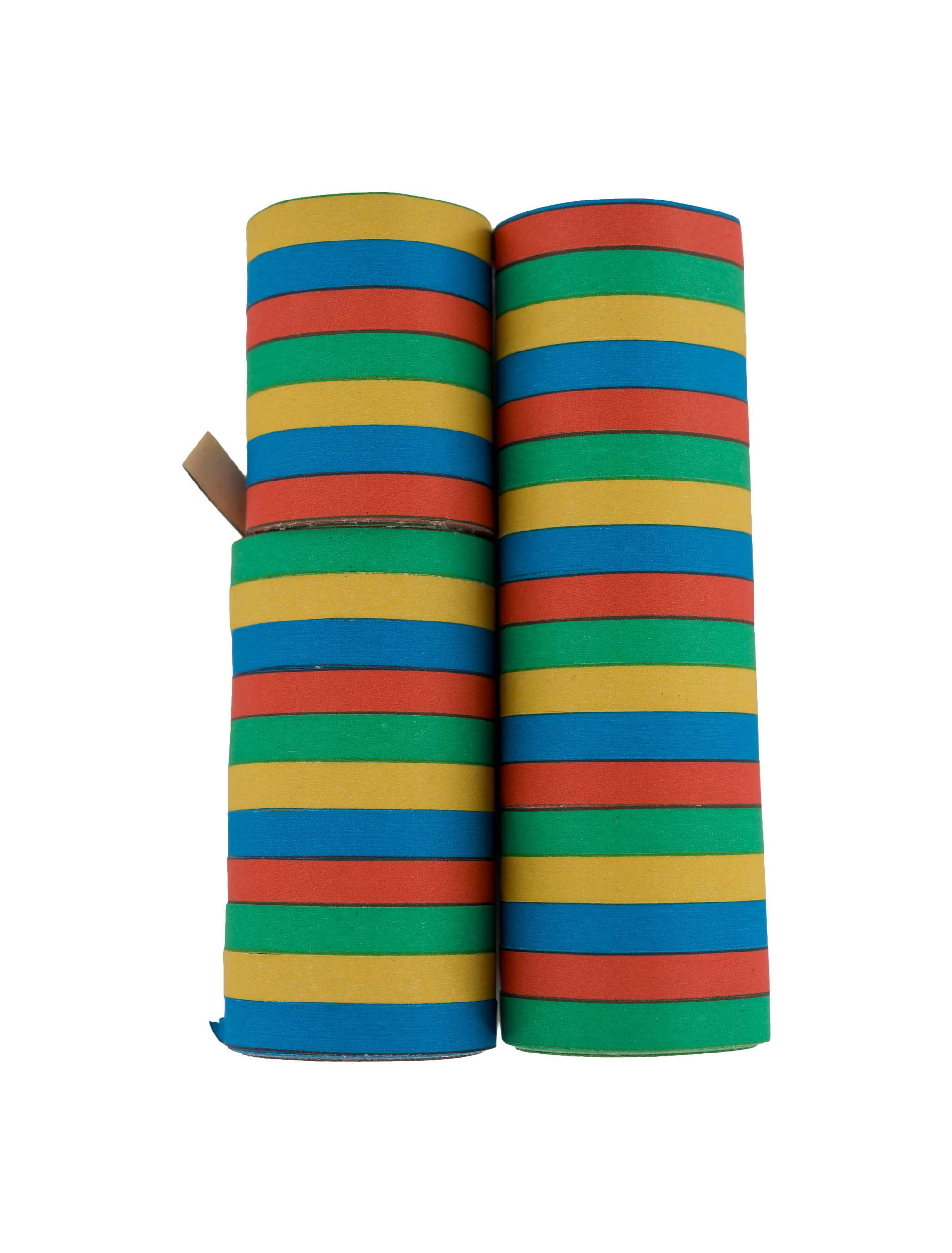 Luftschlangen 2er Pack bunt