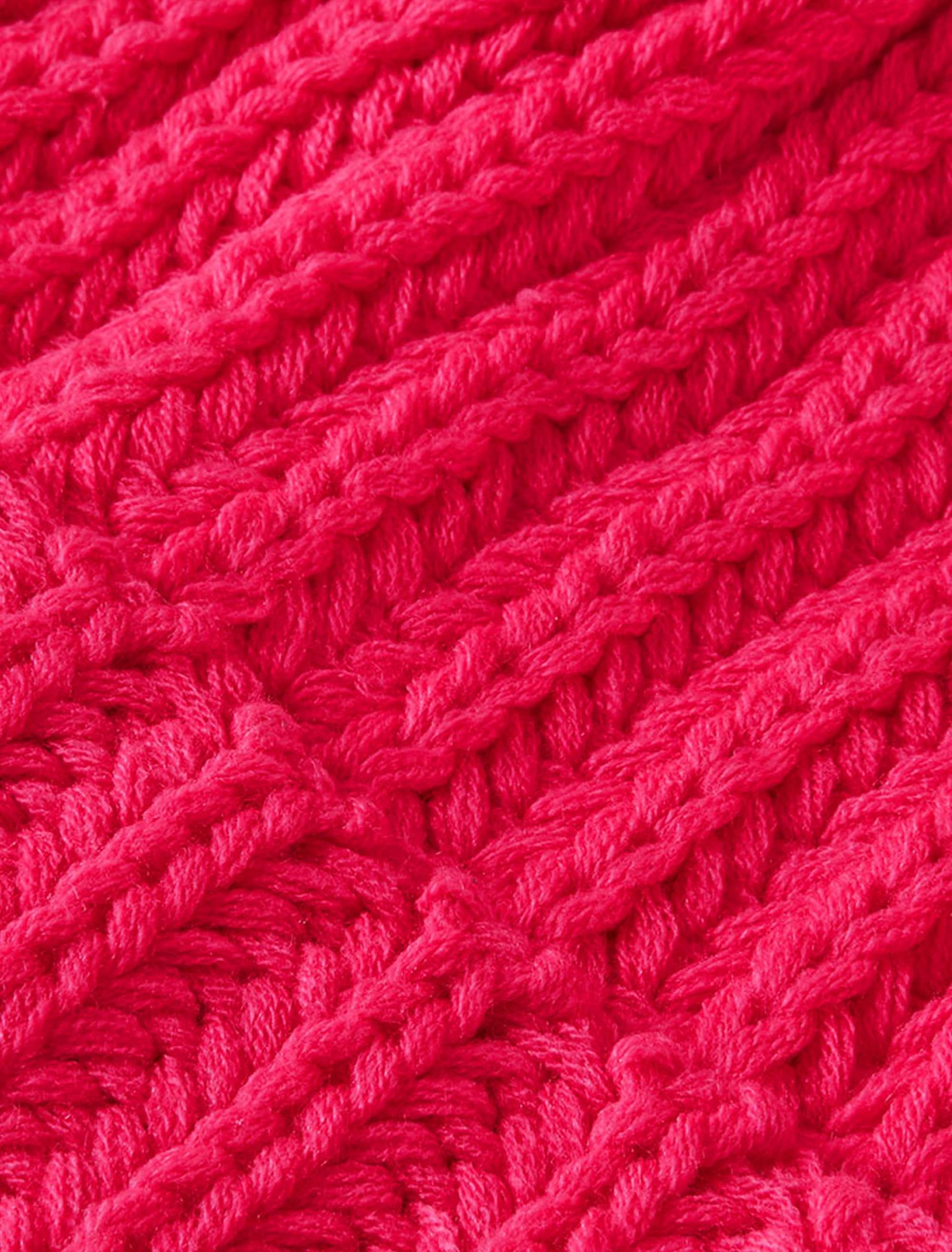 Strickmütze neonpink one size